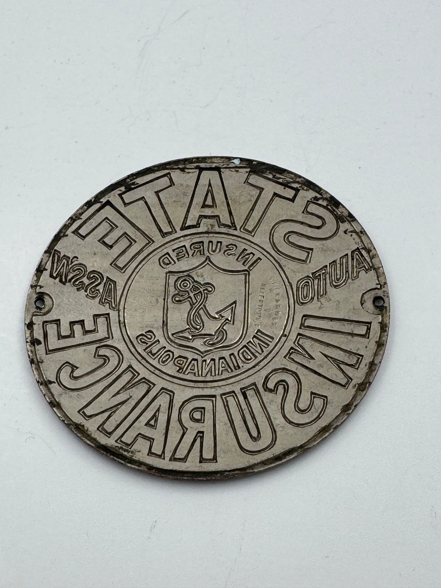 Vintage Indianapolis Indiana Insurance Badge