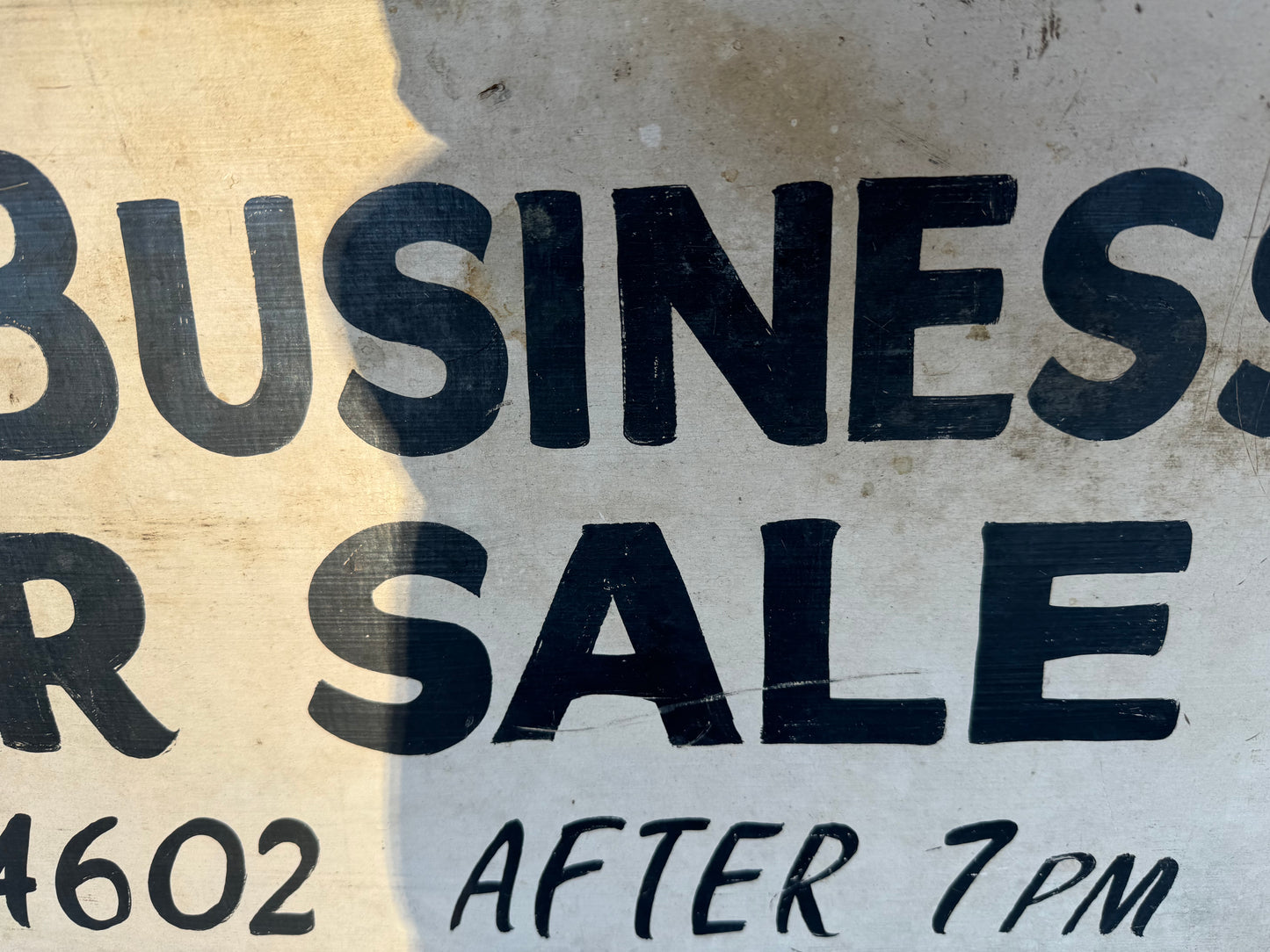 Vintage Wood Sign Business For Sale