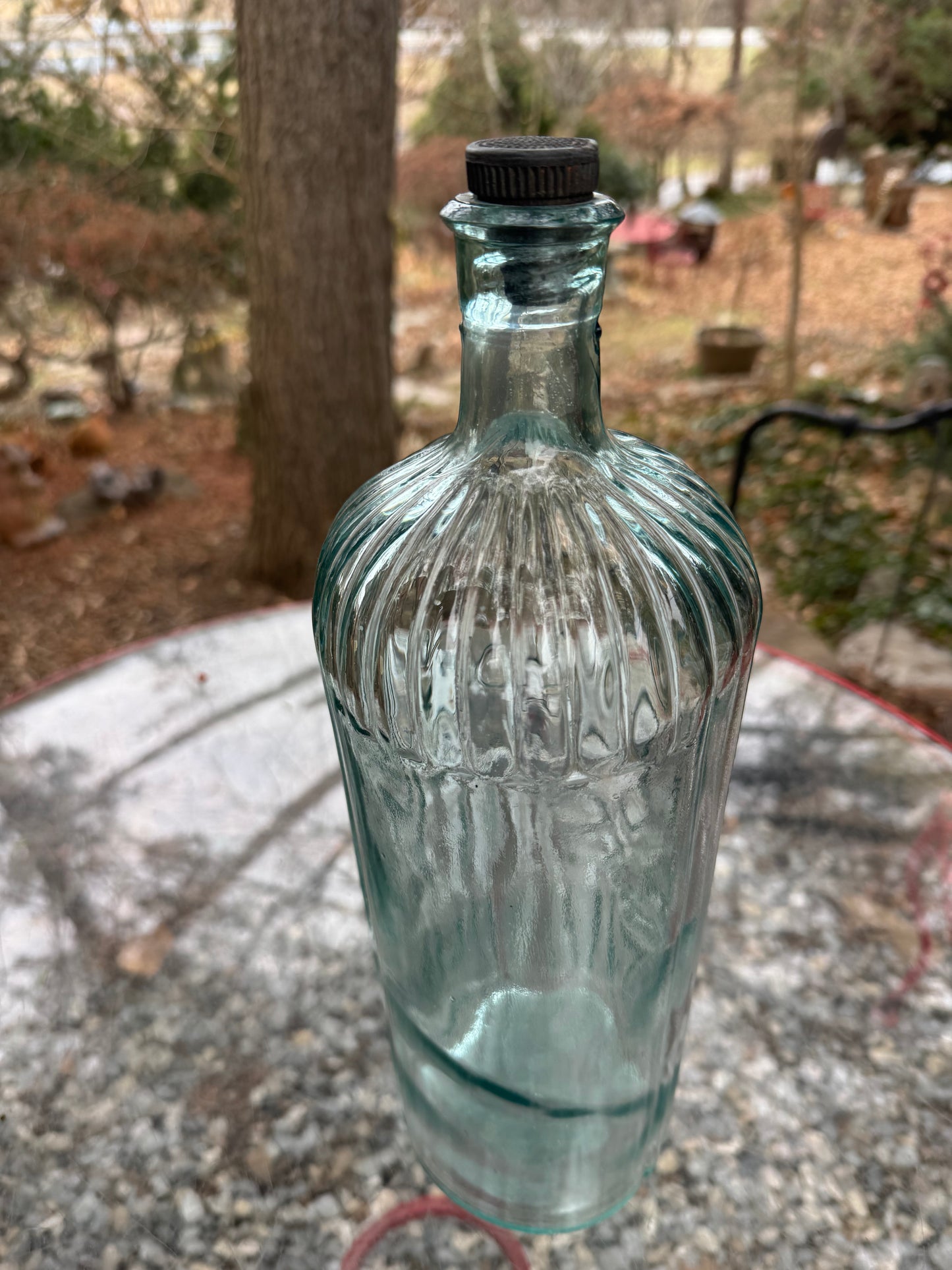 Vintage Poison Bottle 14” Screw Top