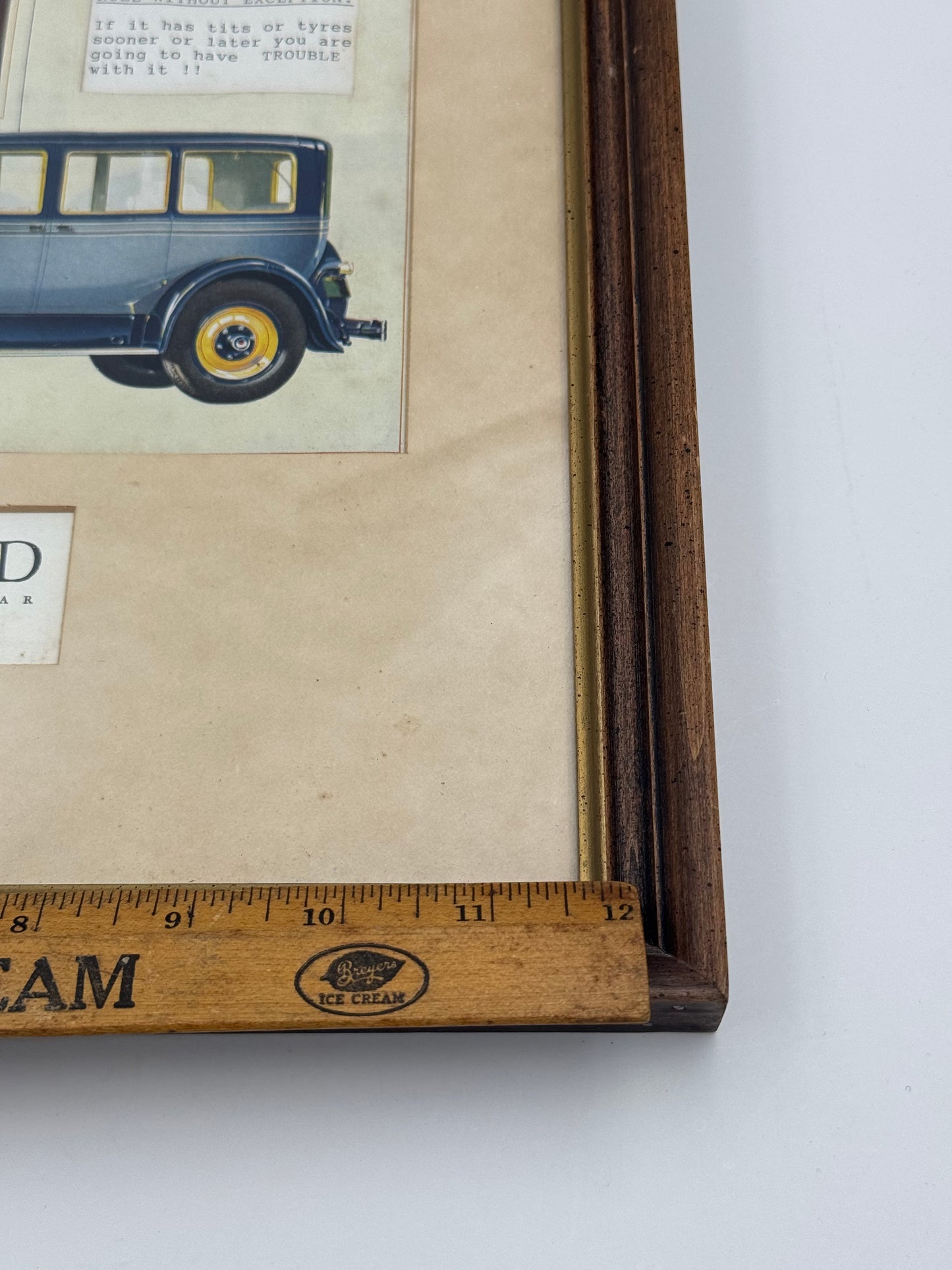 Vintage Packard Advertisement Framed