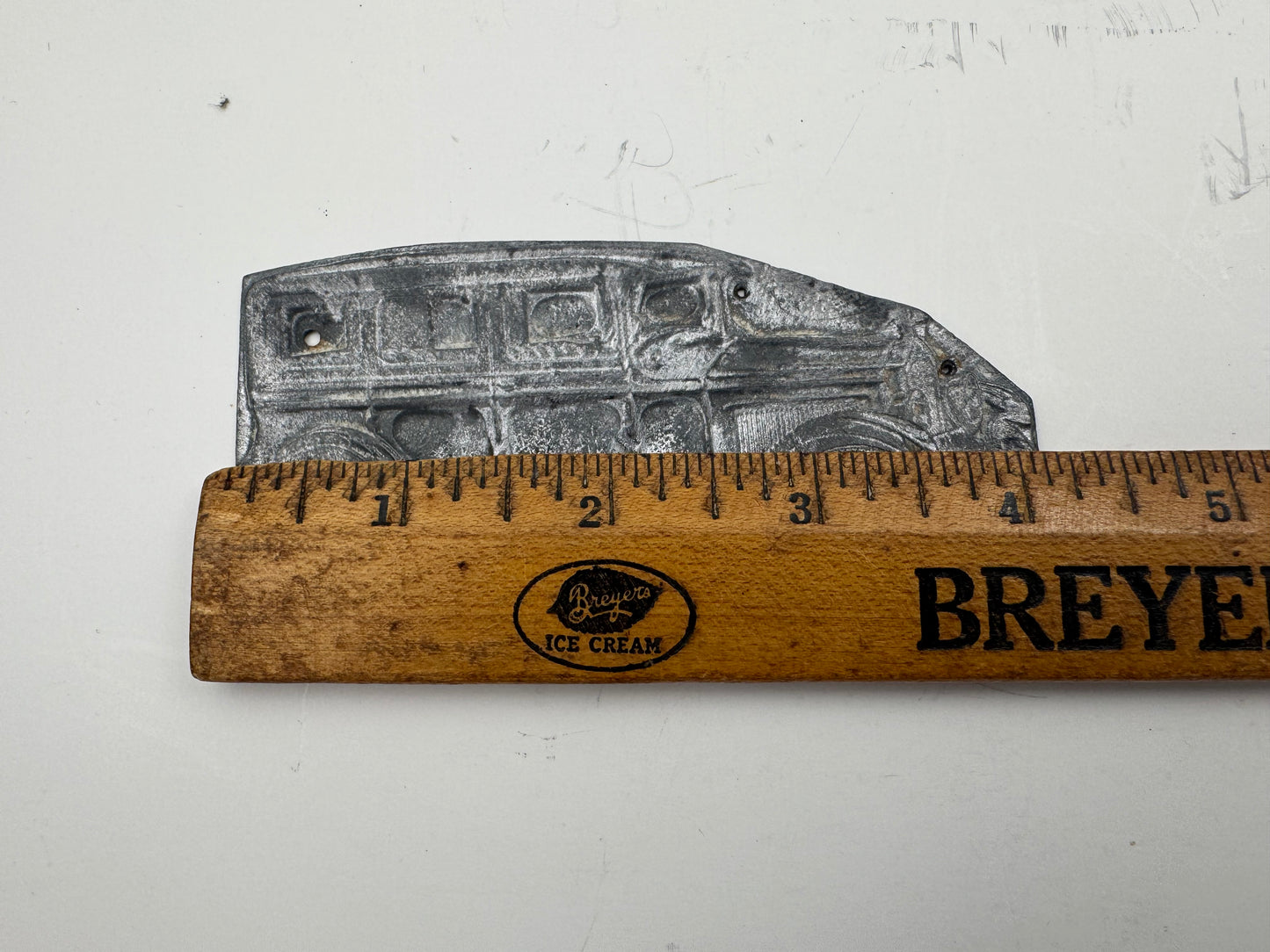 Vintage Automotive Print Block Right Face Small