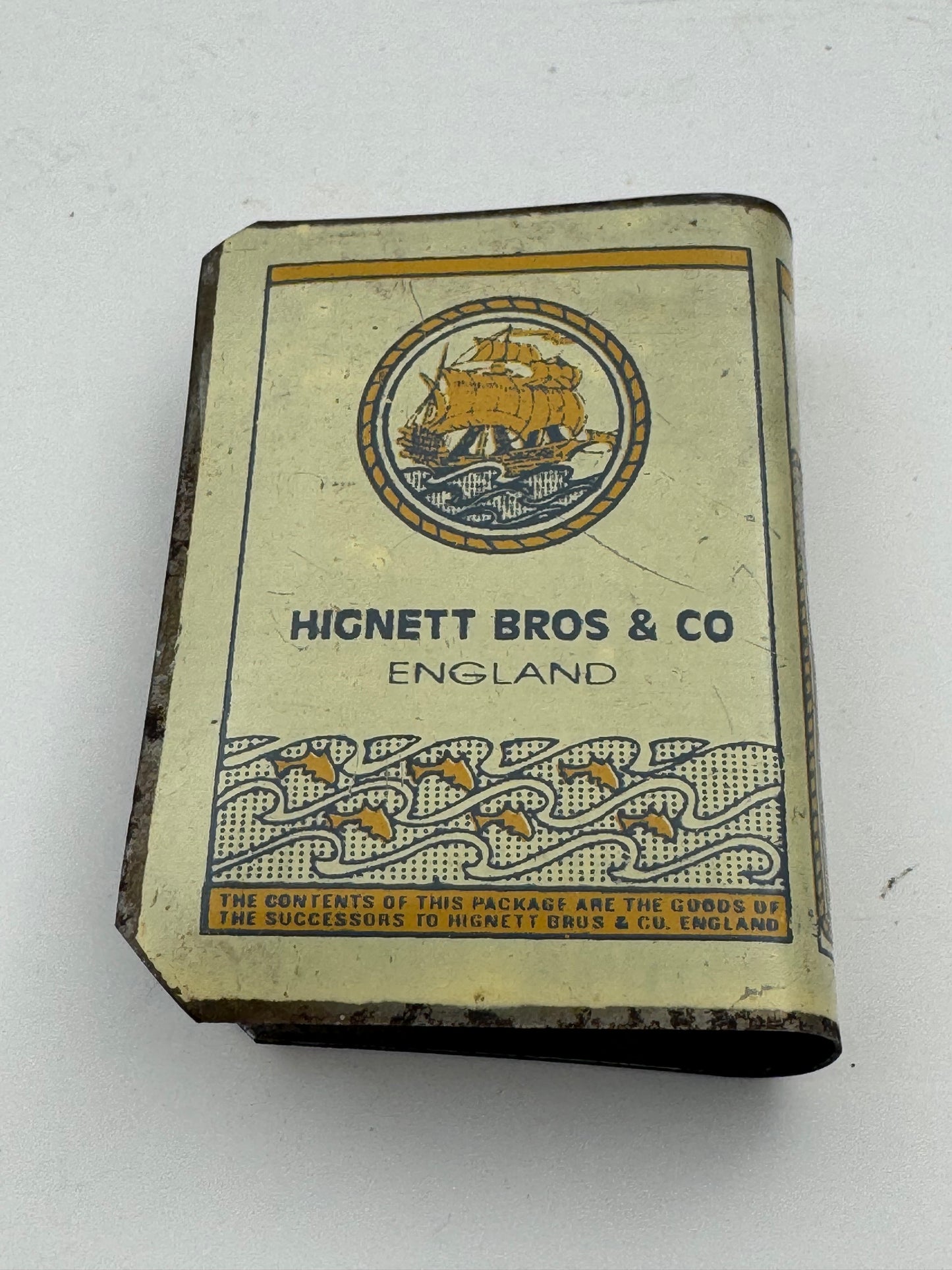 Vintage Neptune Navy Cut Match Box Safe