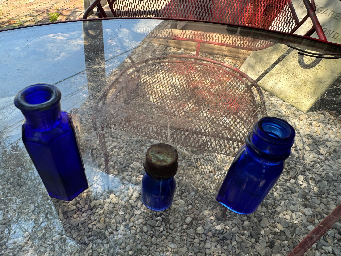 Vintage Poison Bottle Collection Cobalt Blue