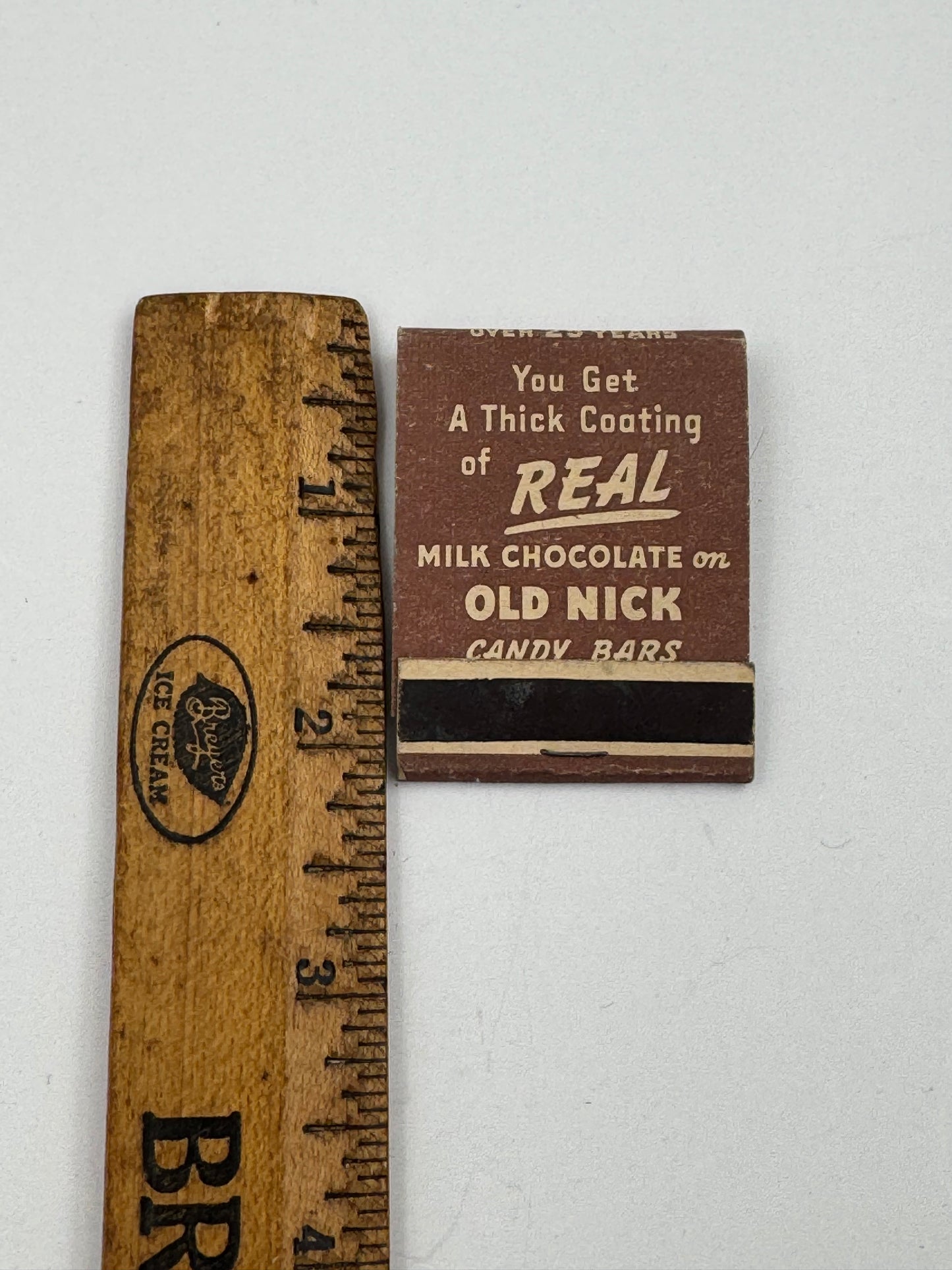 Vintage Matchbook Old Nick Candy Bar NOS Never Used.