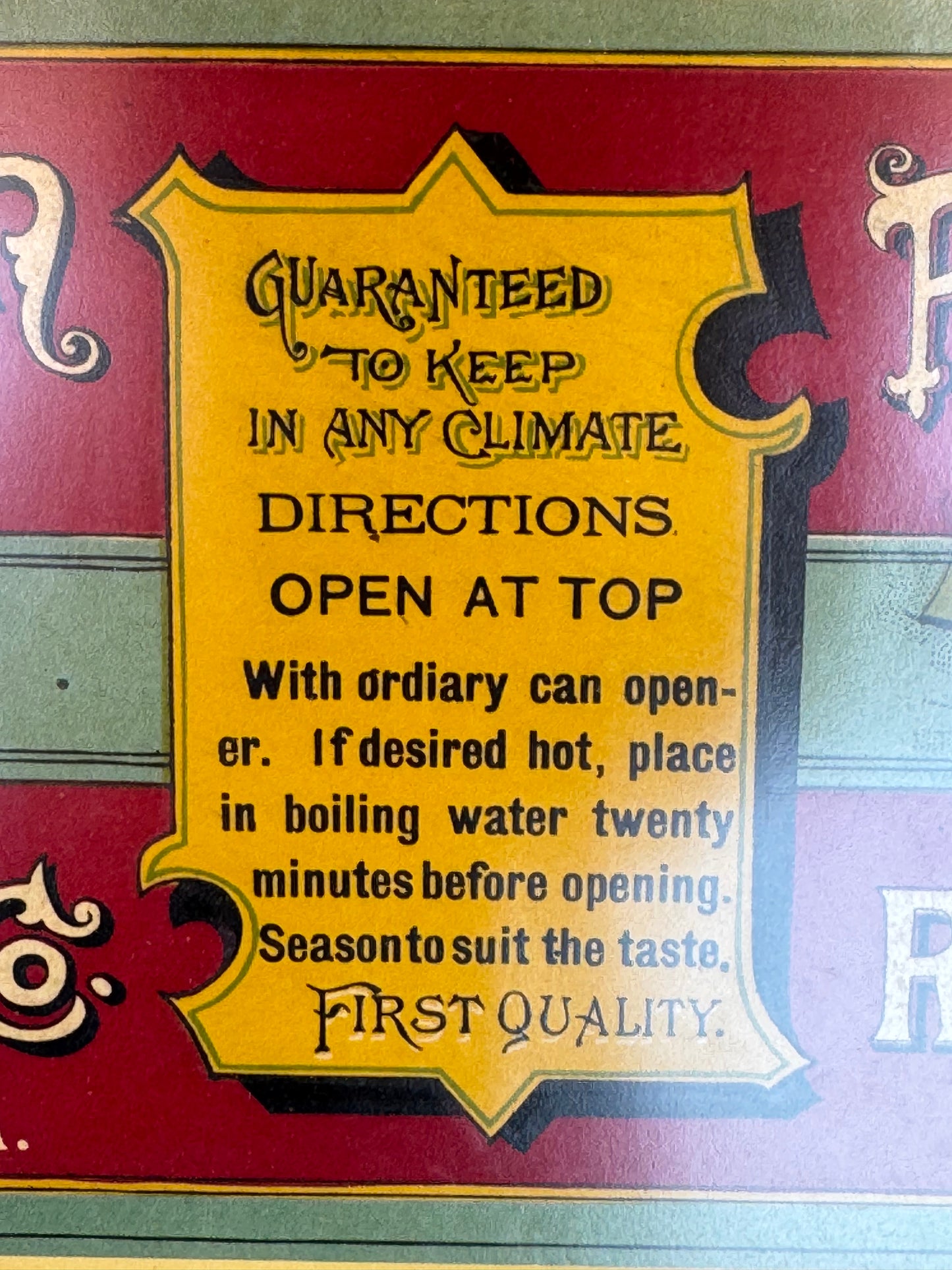 Vintage Advertising Label Range Canning Co Amazing Graphics