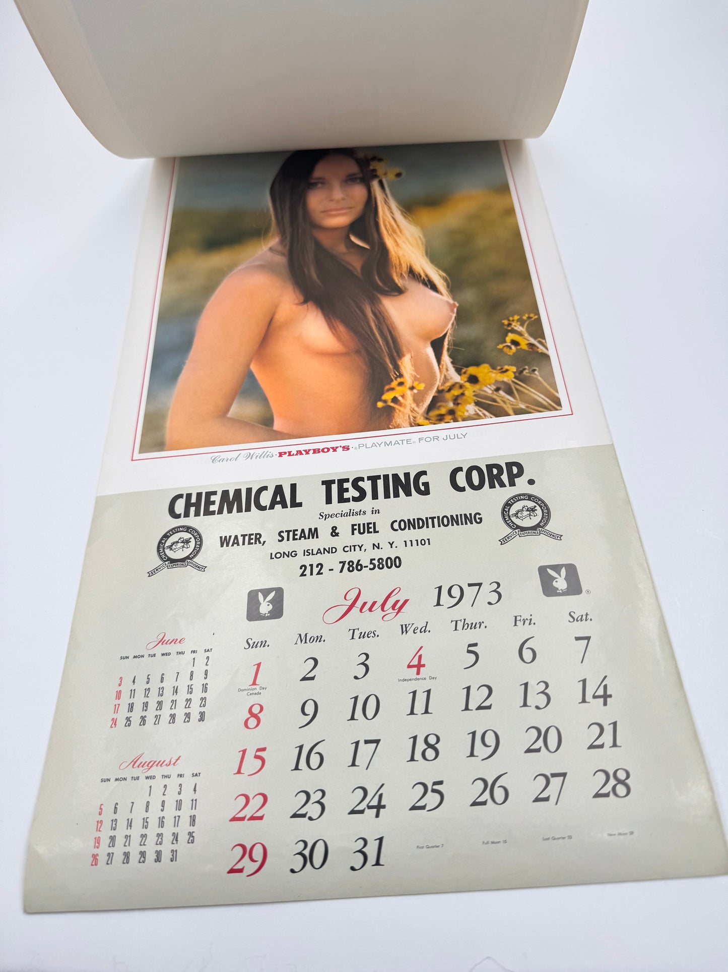 Vintage Pin Up Calendar Playboy Bunnies 1973 NOS