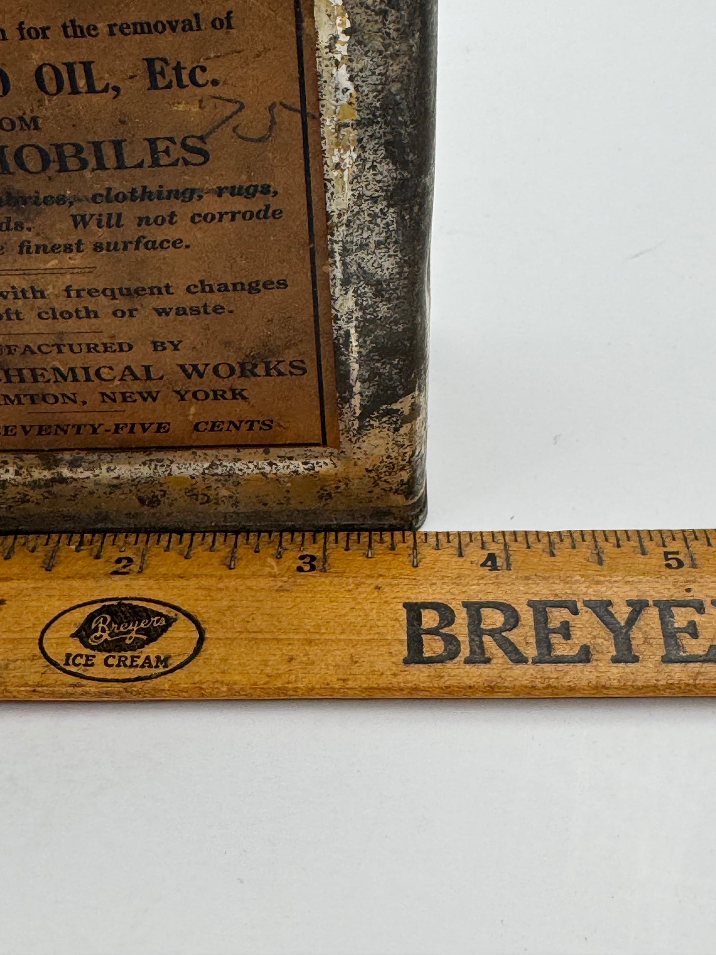 Vintage Tarpol Can Paper Label Grease Tar Remover