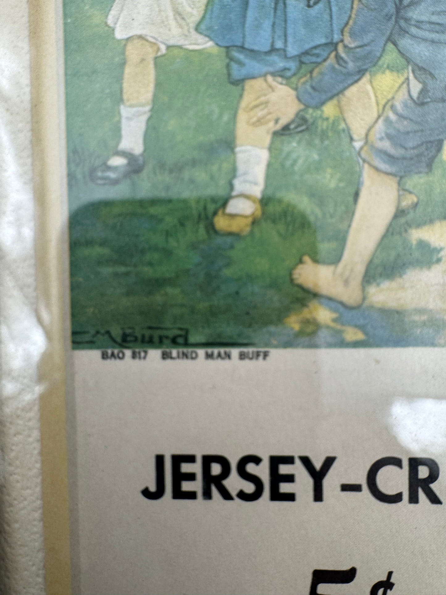 Vintage Soda Ad Jersey Crème 5 Cent