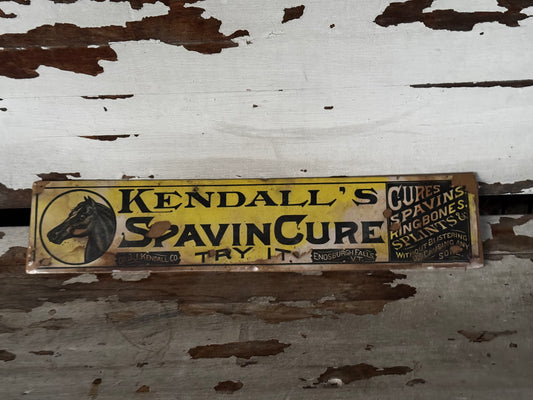 Vintage Kendall’s Sign Spavin Cure Paper