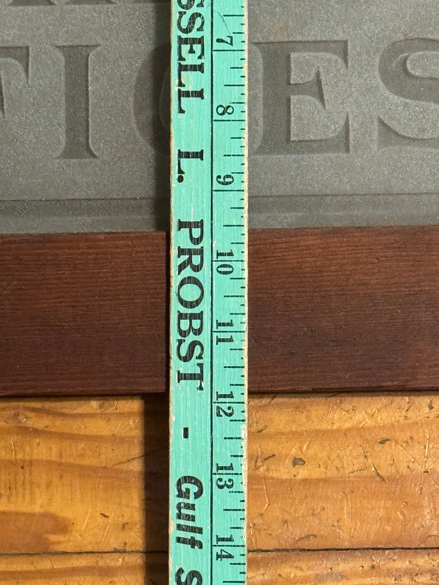 Vintage Glass Sign Embossed Dr. Hibshman