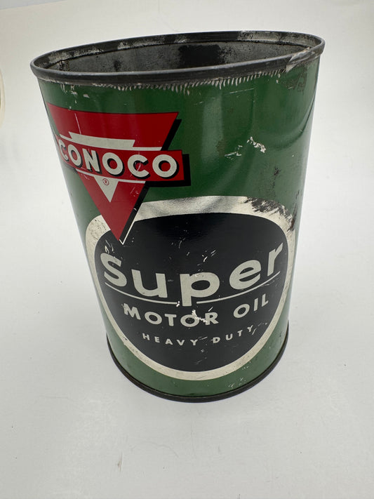Vintage Conoco Super Motor Oil Can