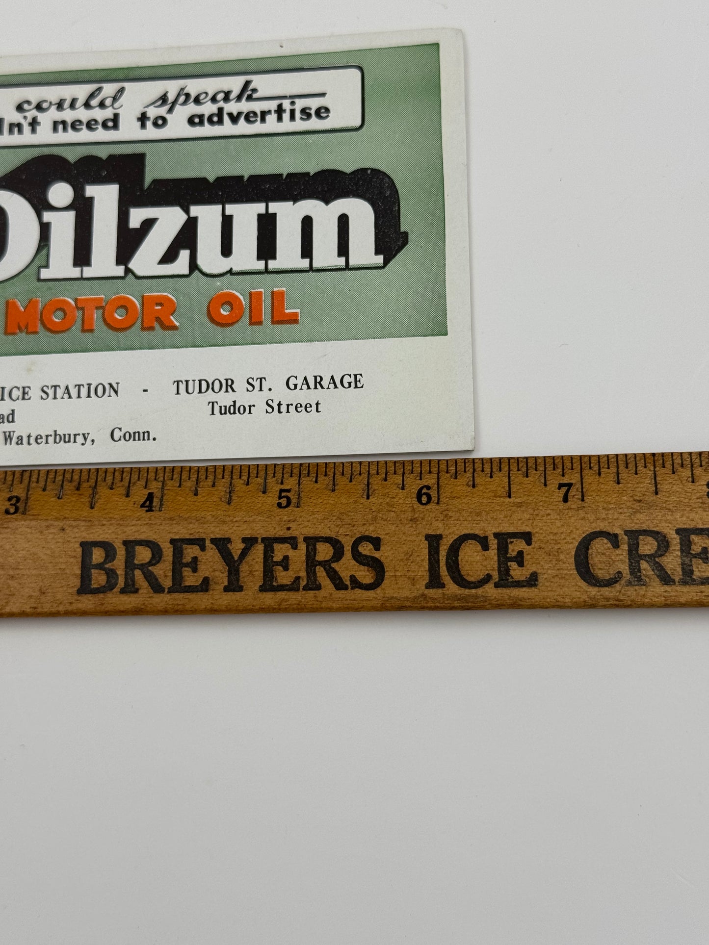 Vintage Oilzum Ink Blotter New Old Stock