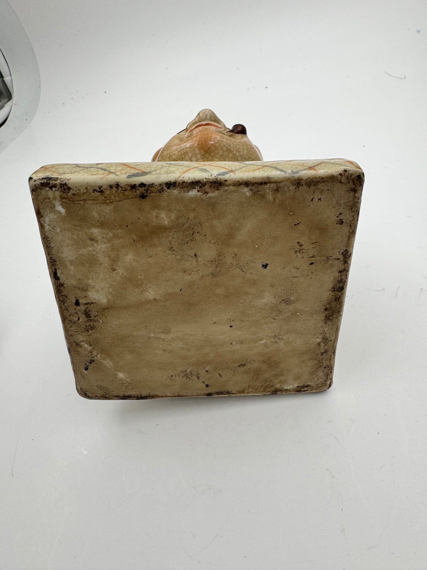 Vintage Tobacco Humidor Majolica Native American