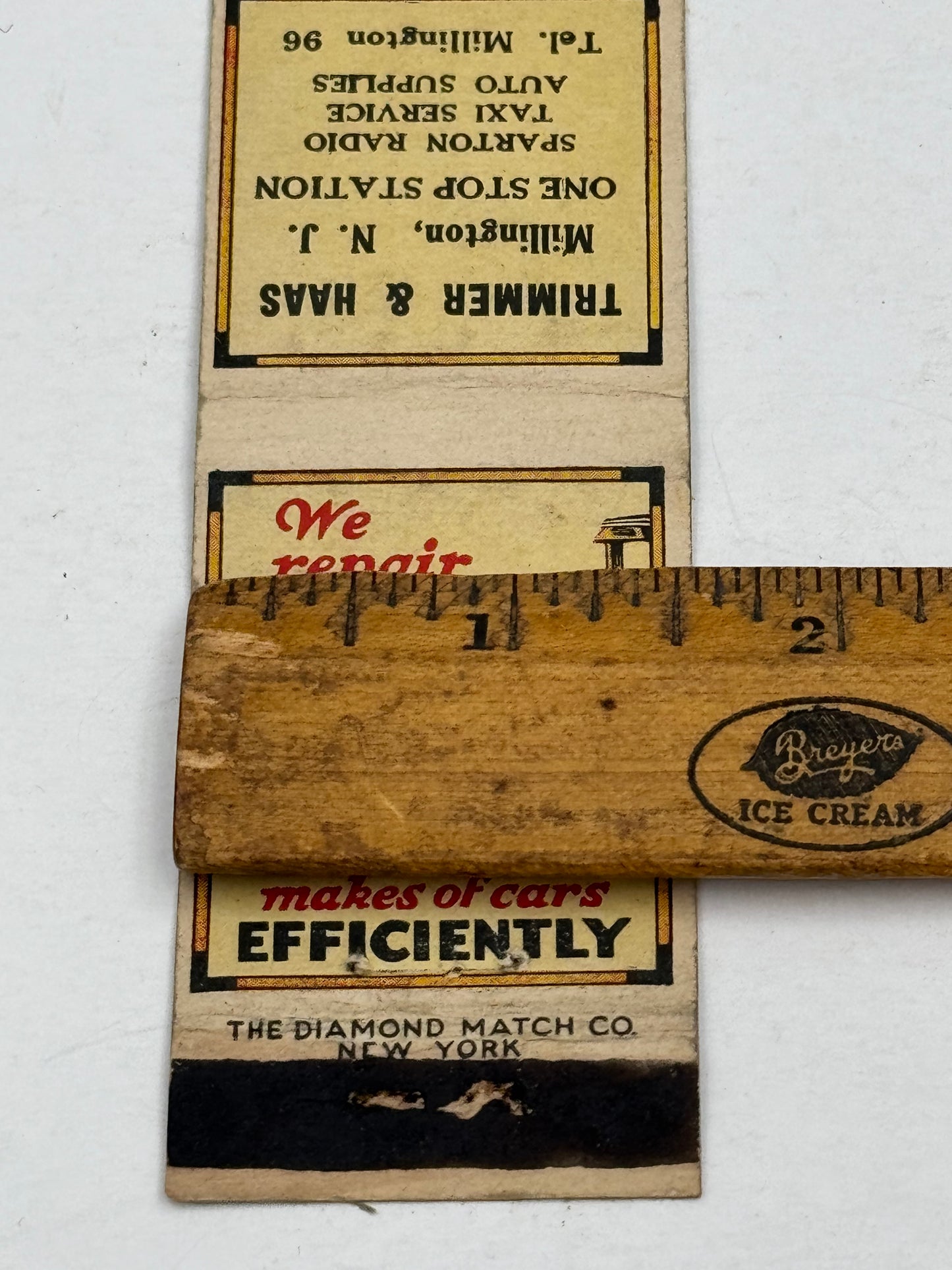 Vintage Matchbook Cover Car Repair 1930s