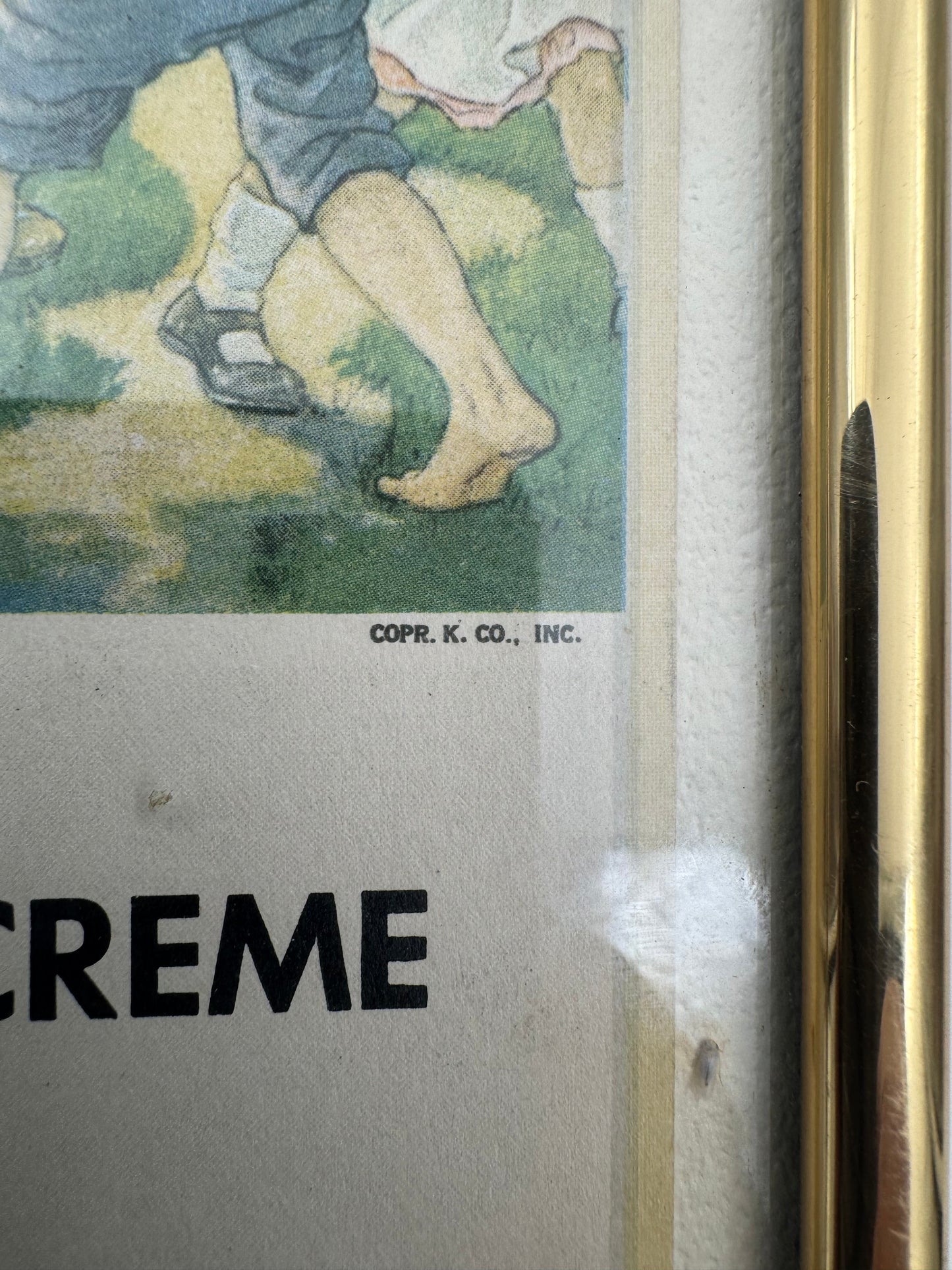 Vintage Soda Ad Jersey Crème 5 Cent