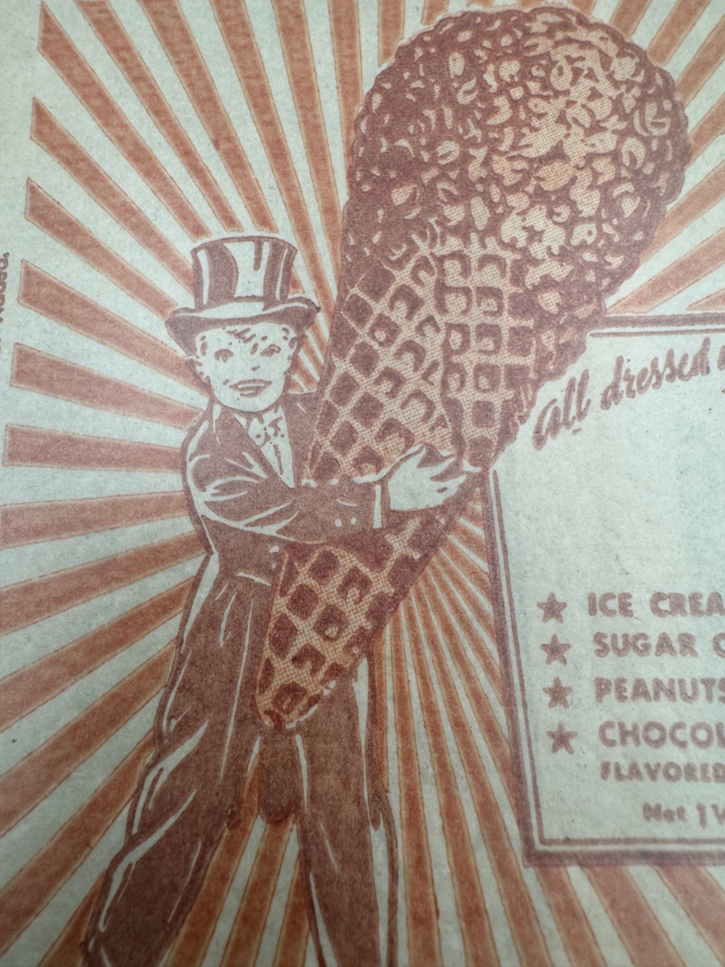 Vintage Drumstick Ice Cream Wrapper