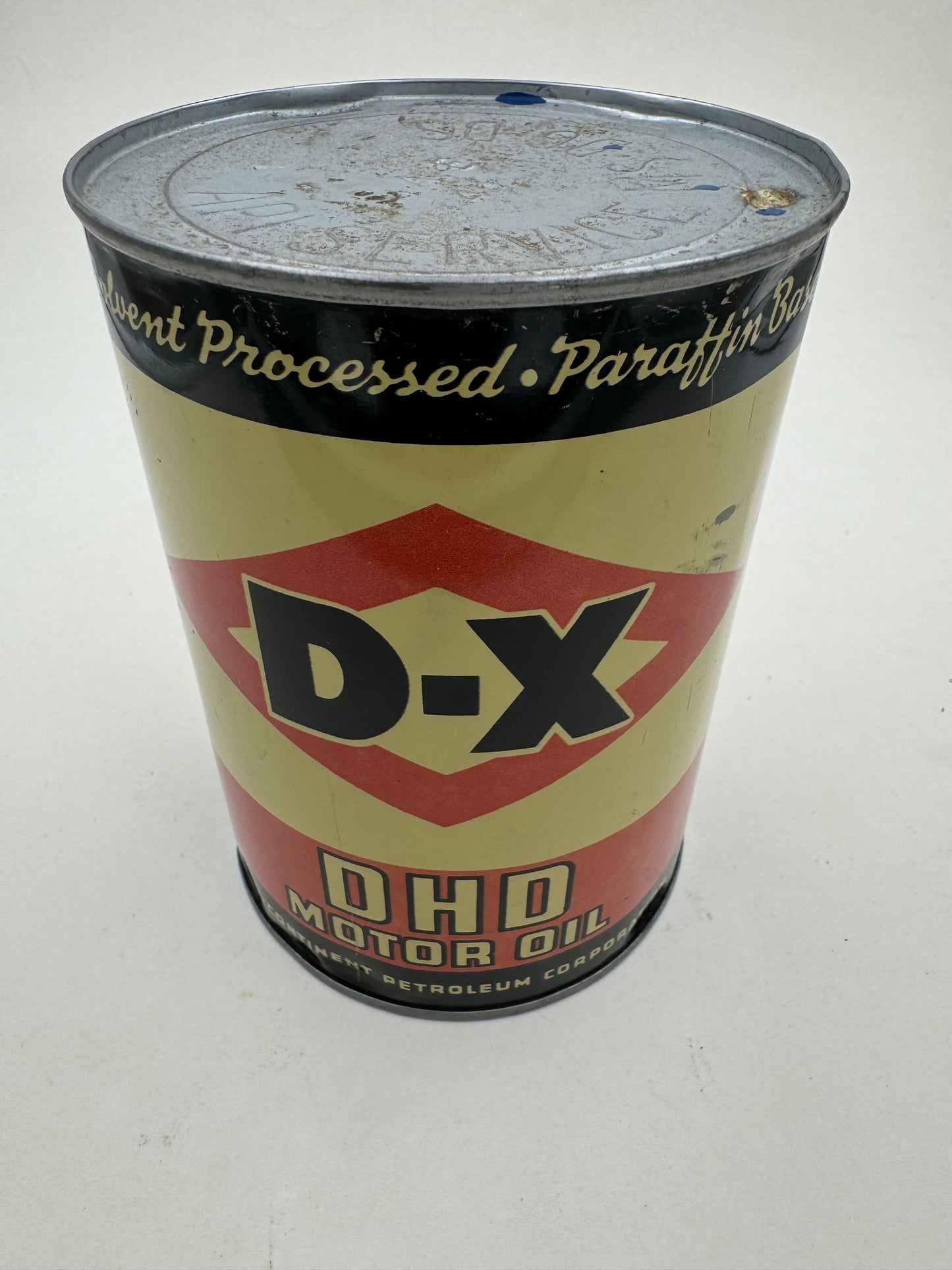 Vintage DX Motor Oil Can 1 Quart