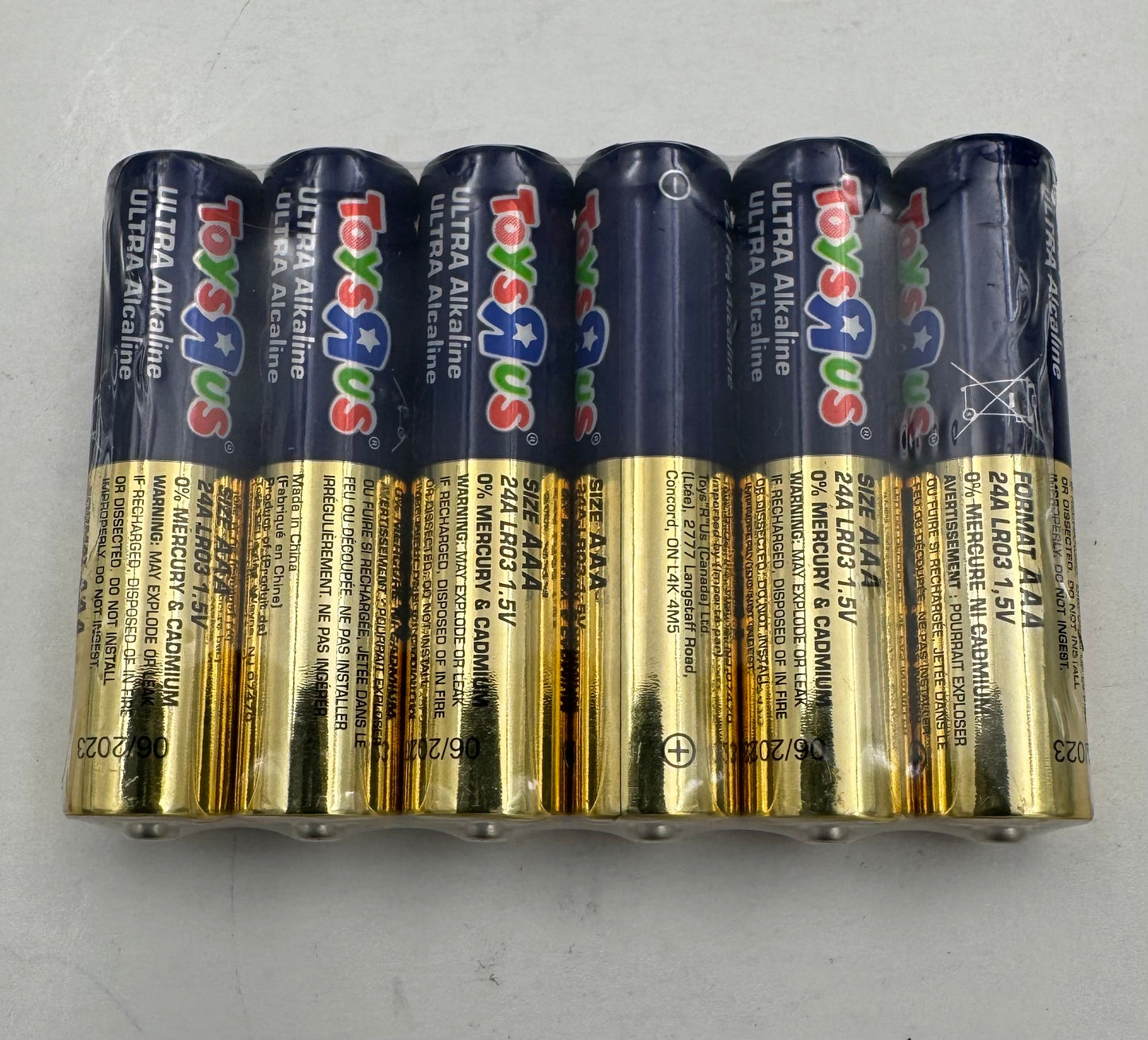 Vintage Toys R US Batteries NOS Triple A
