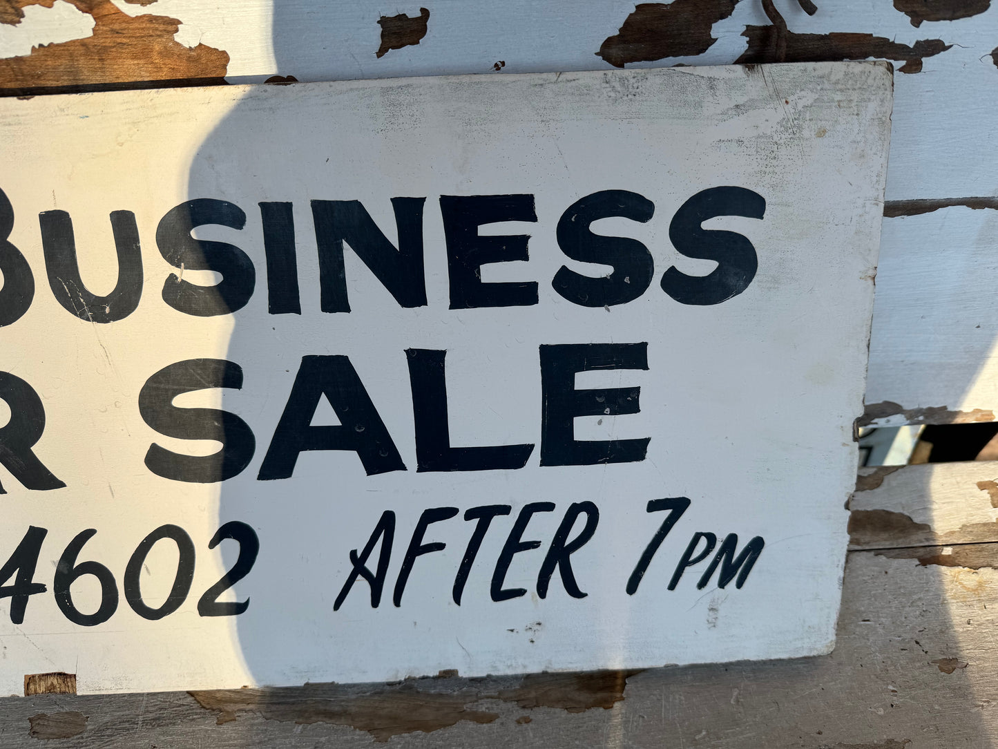 Vintage Wood Sign Business For Sale