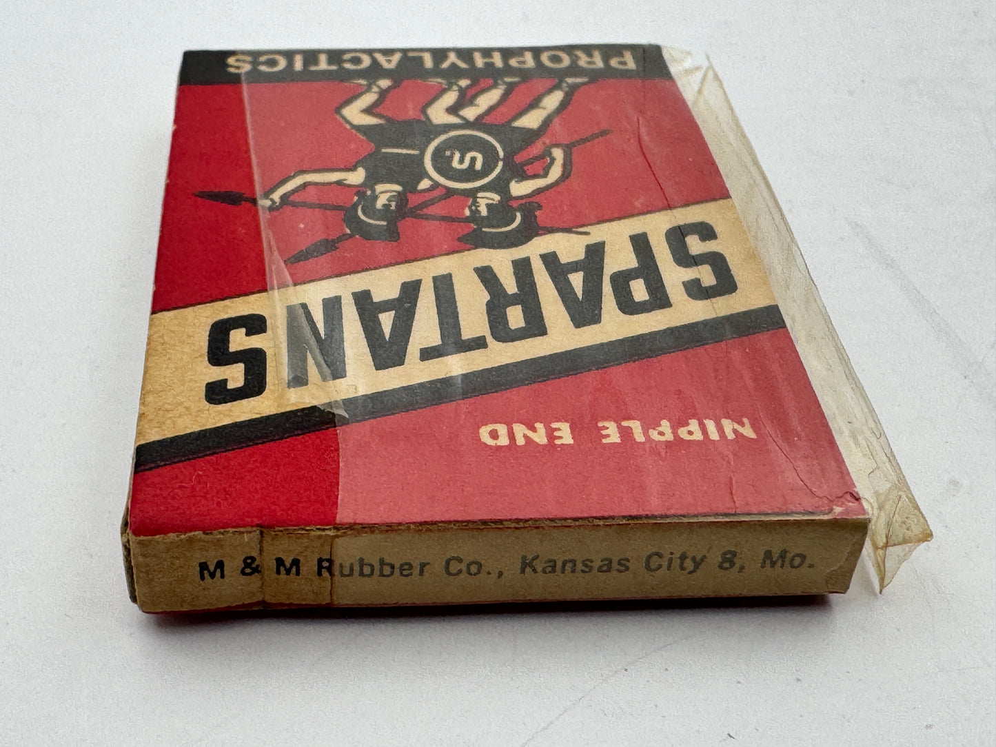 Vintage Spartans Condom Pack Full Unused Roman Theme