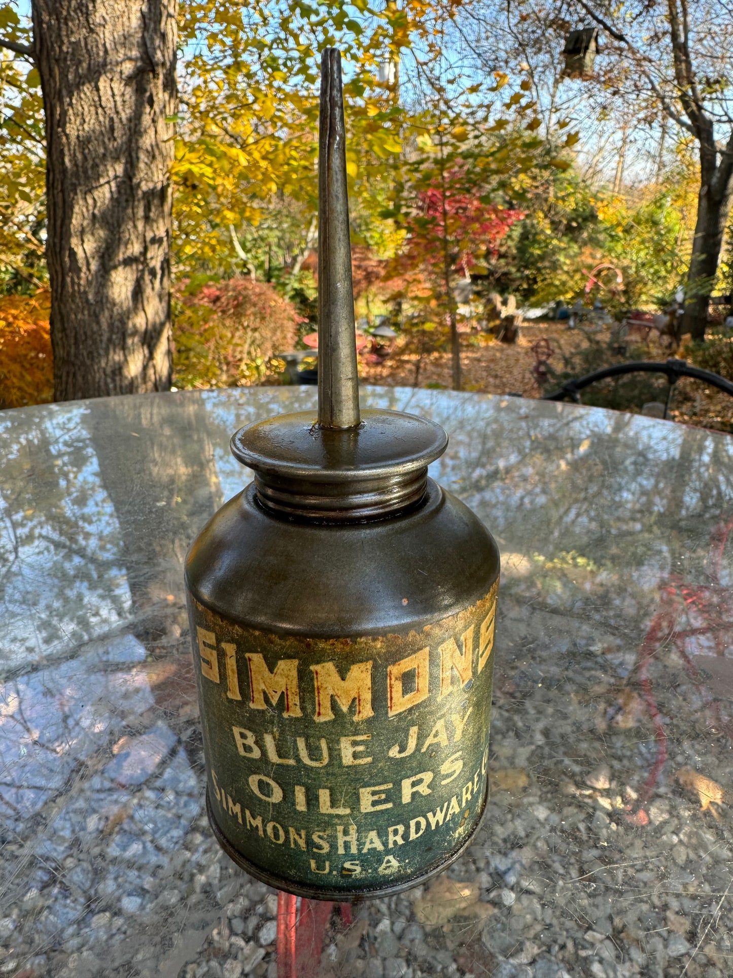 Vintage Oil Can Blue Jay Oiler