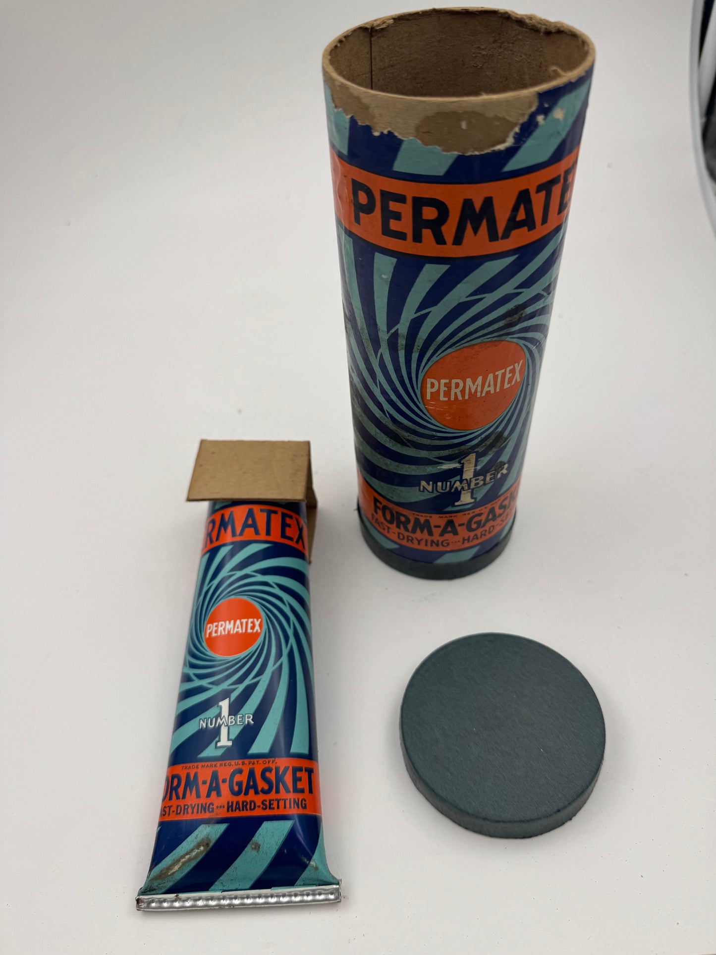 Vintage Permatex Tin 8 Oz. Full