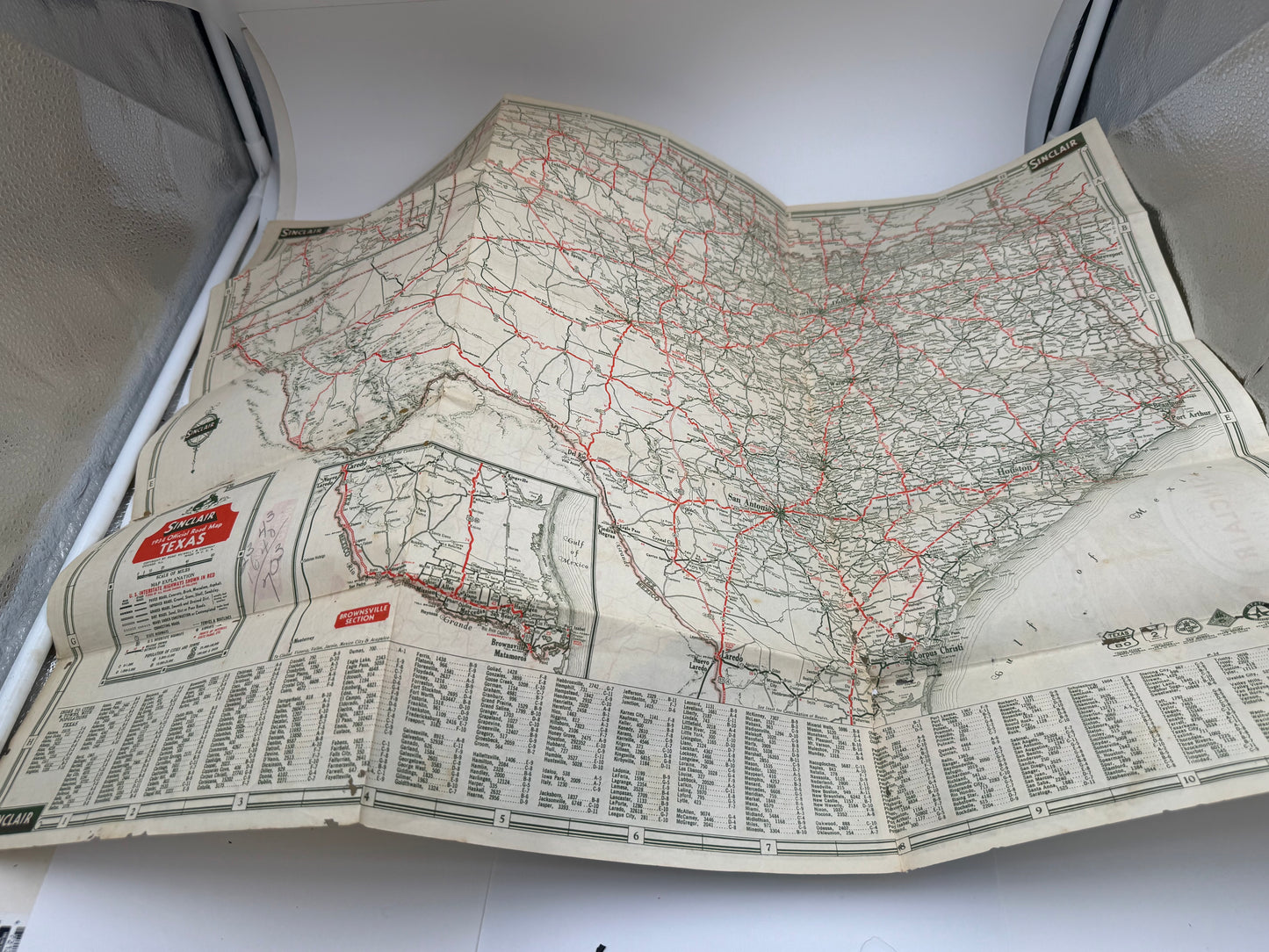 Vintage Roadmap 1934 Sinclair Great Graphics