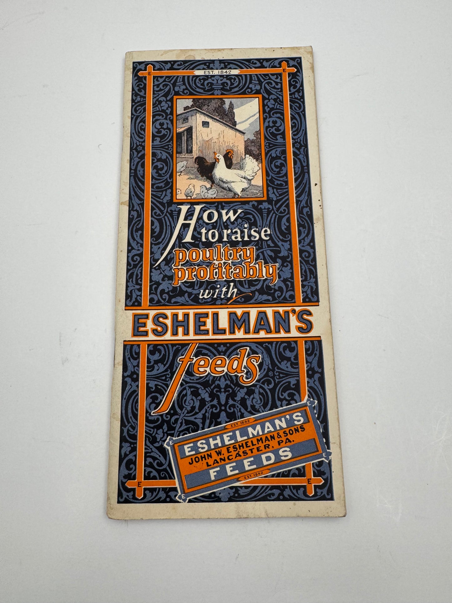 Vintage Eshelman’s Feeds How To Raise Poultry Brochure