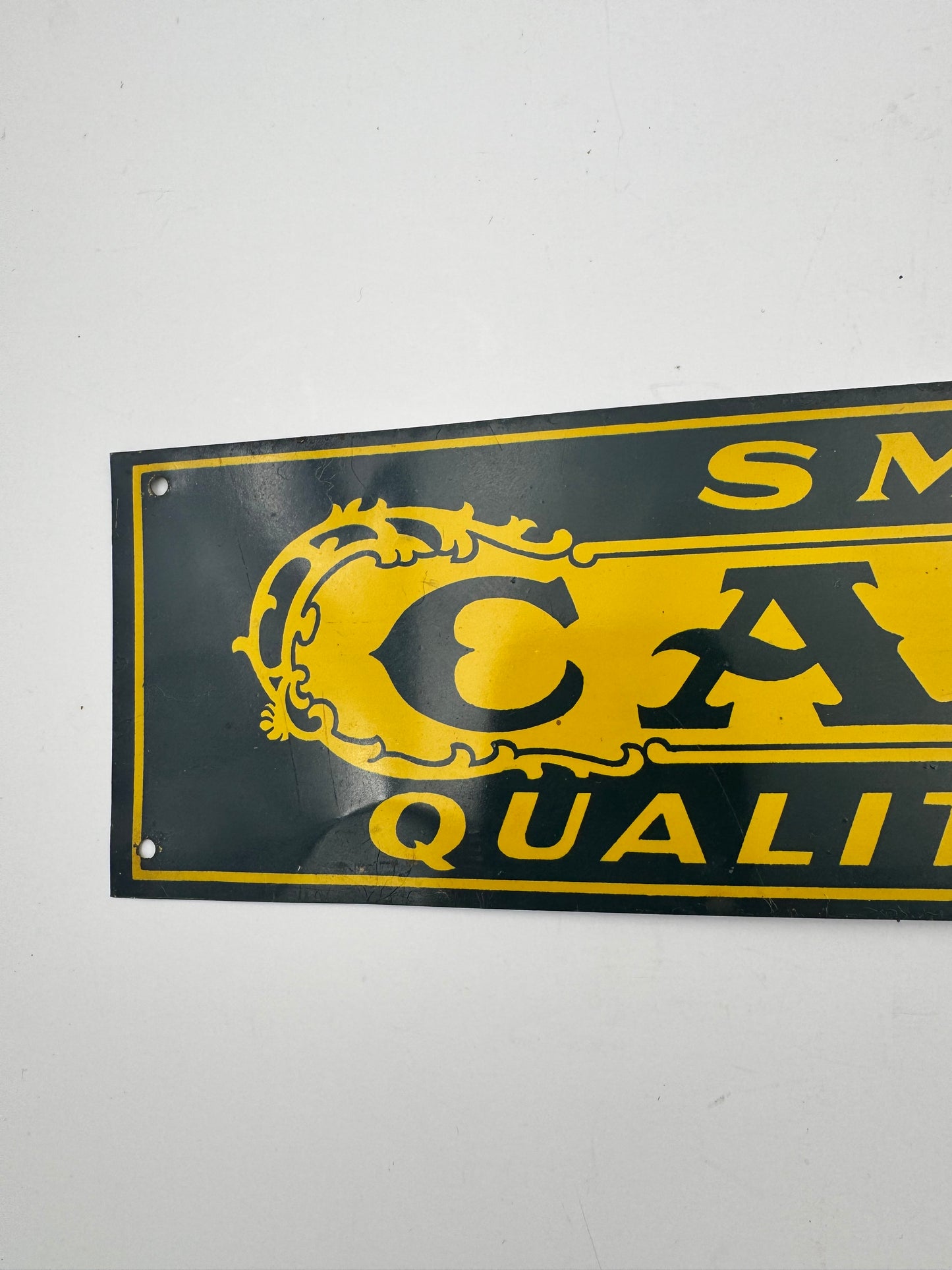 Vintage Caton Cigars Sign Tin Tacker