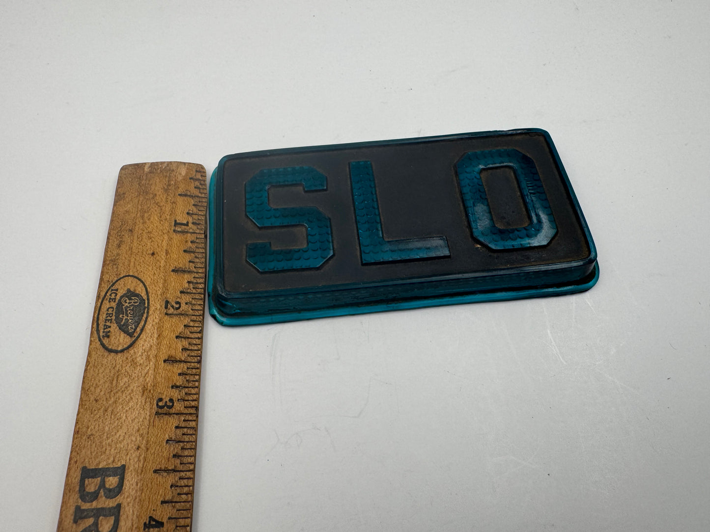Vintage Glass Brake Light Cover SLO