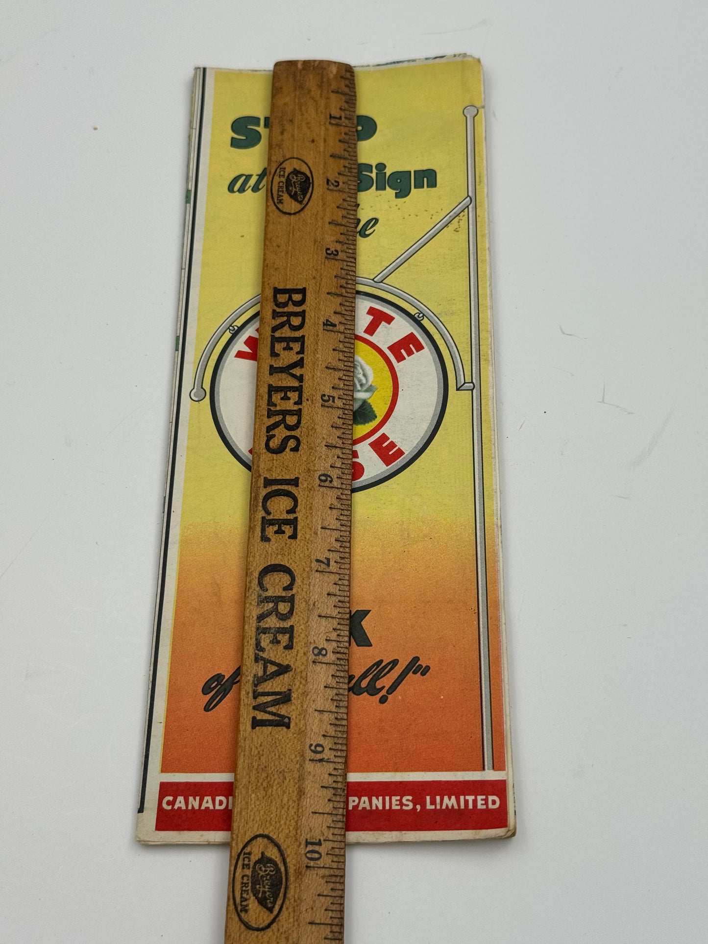 Vintage Road Map White Rose Ontario