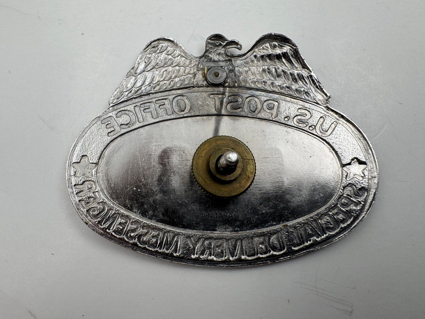 Vintage U S Post Office Messenger Badge
