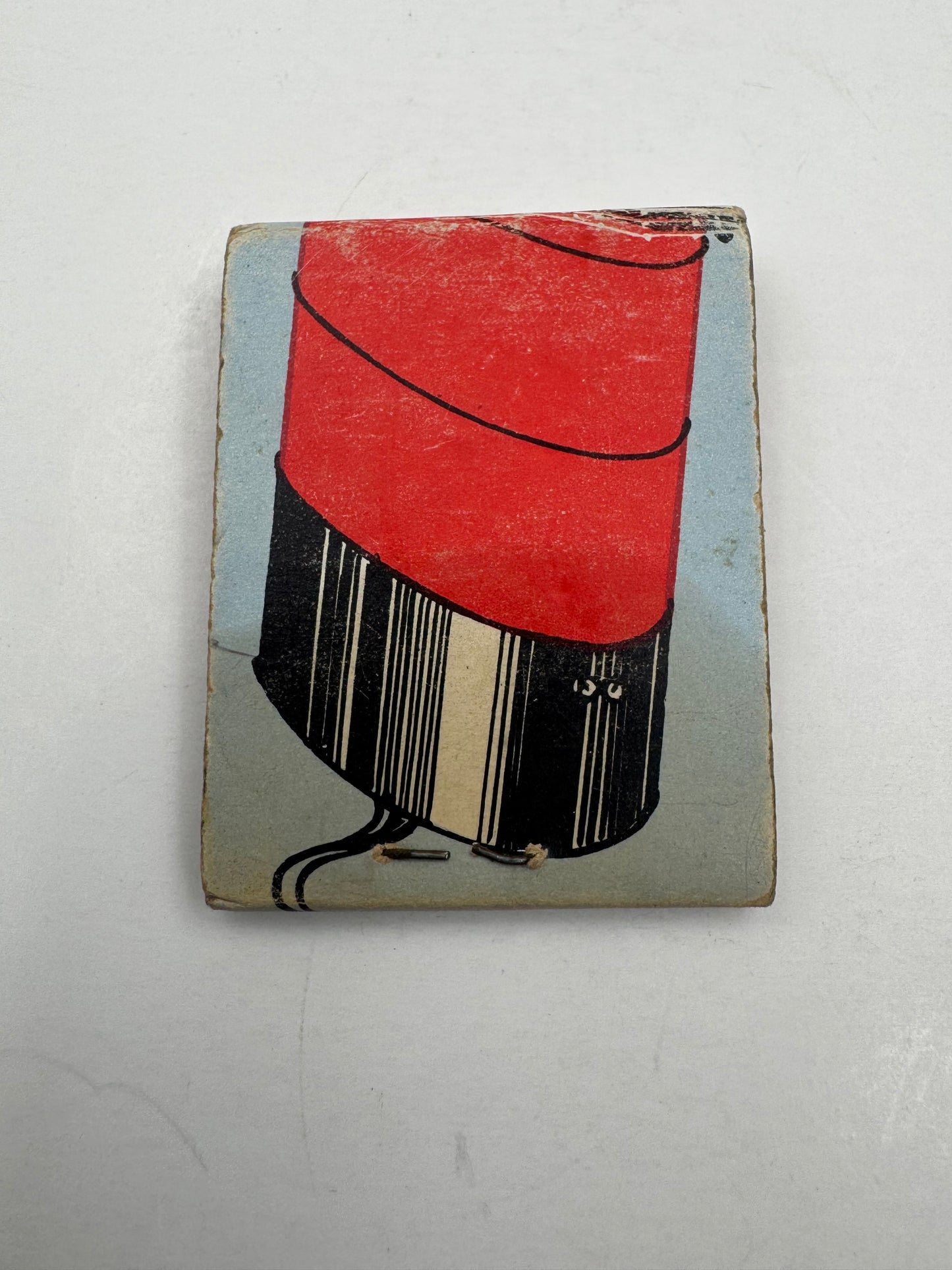 Vintage Matchbook Cunard Cool Ship Stack Graphic NOS