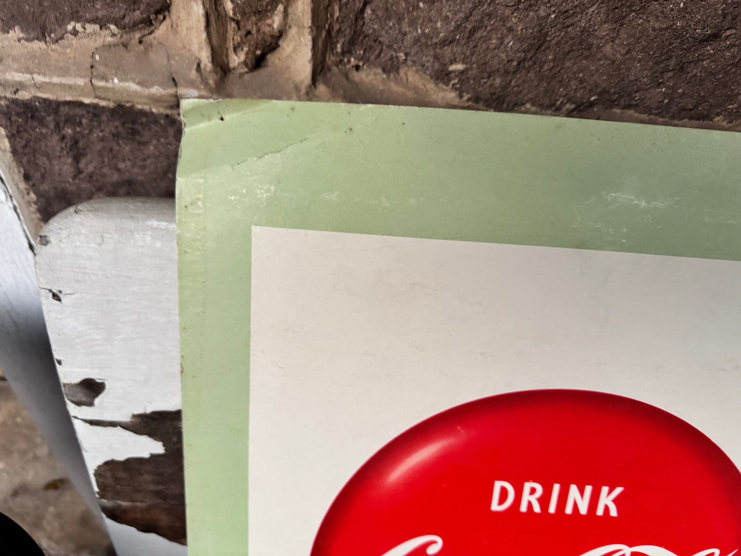 Vintage Coke Sign Cardboard 1967