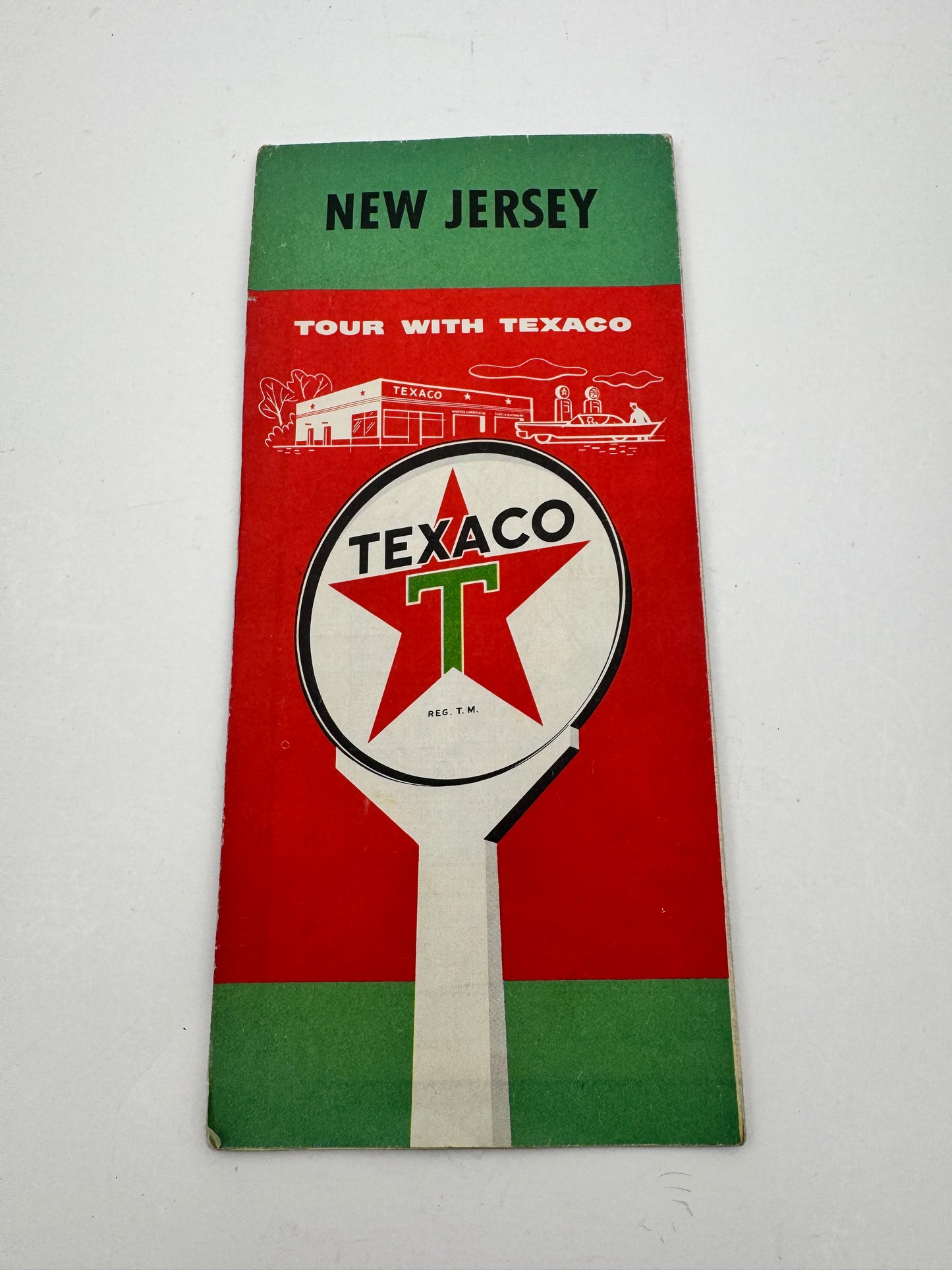 Vintage Texaco Road Map New Jersey & Metro NYC 1959