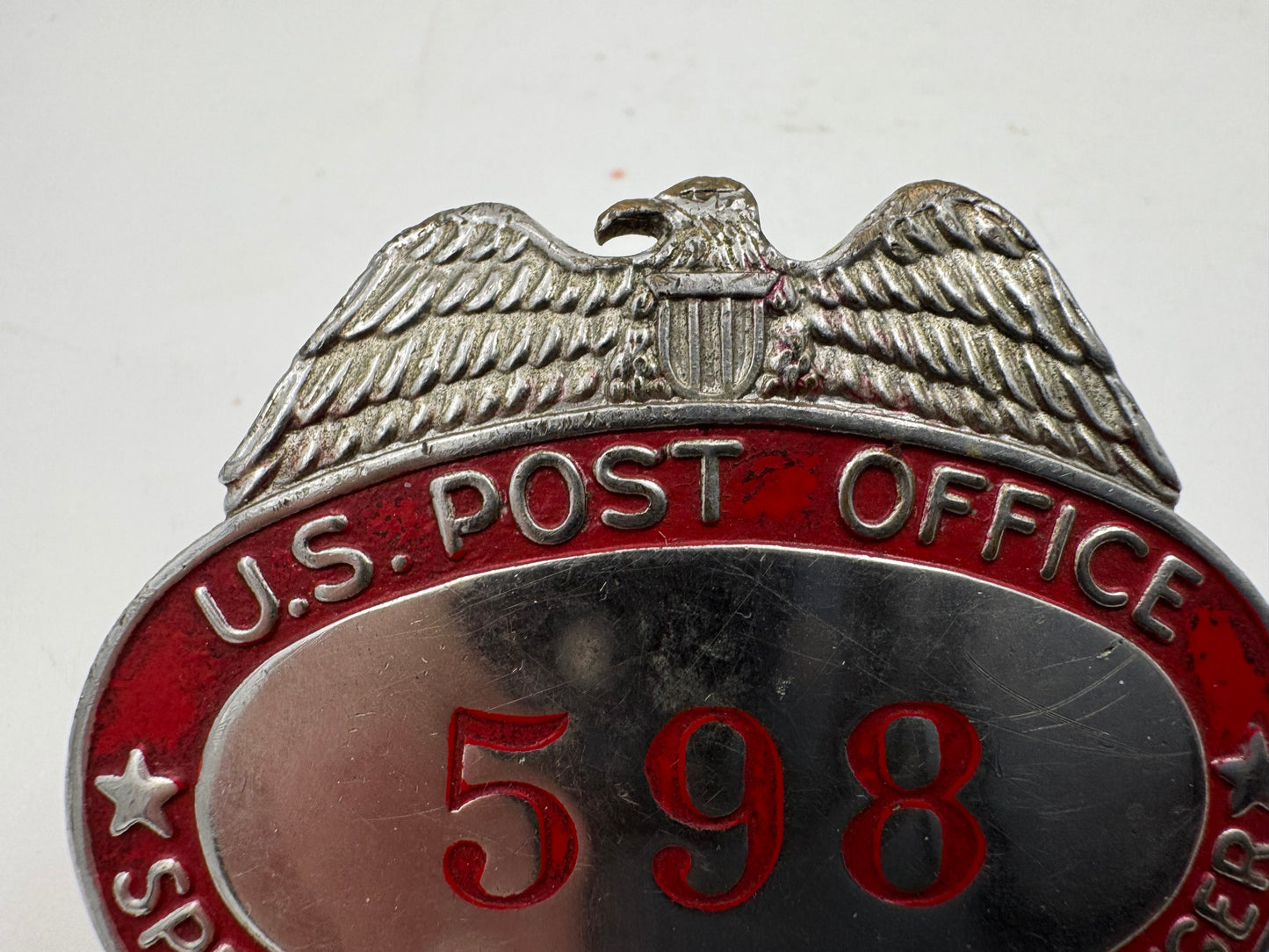 Vintage U S Post Office Messenger Badge