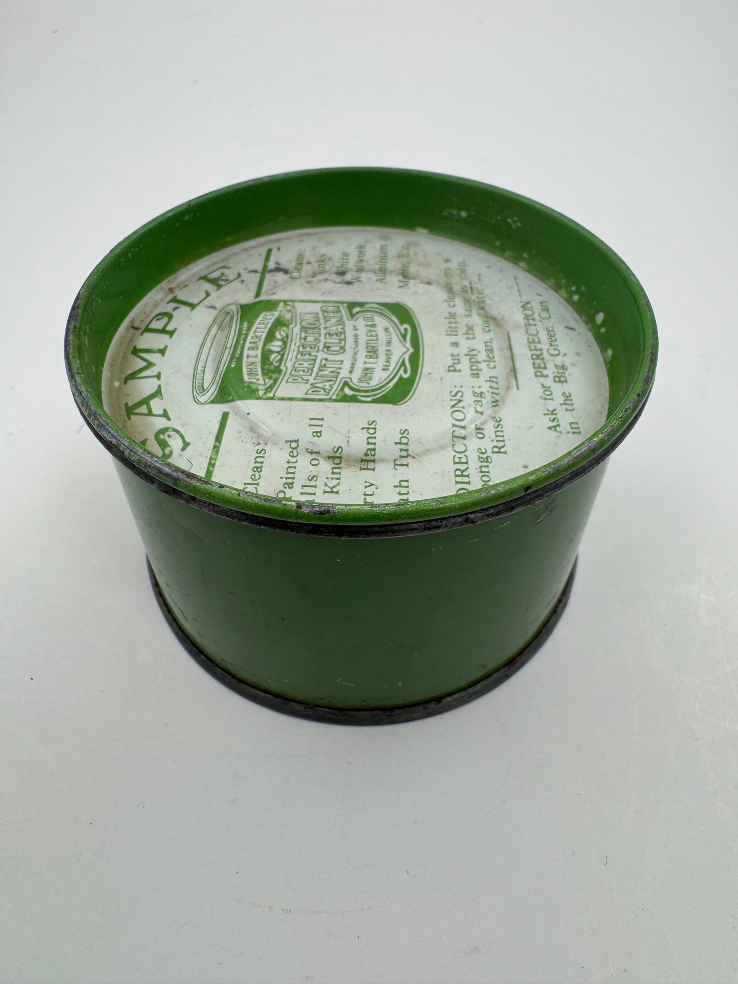 Vintage Paint Can Sample Perfection Paint Cleaner