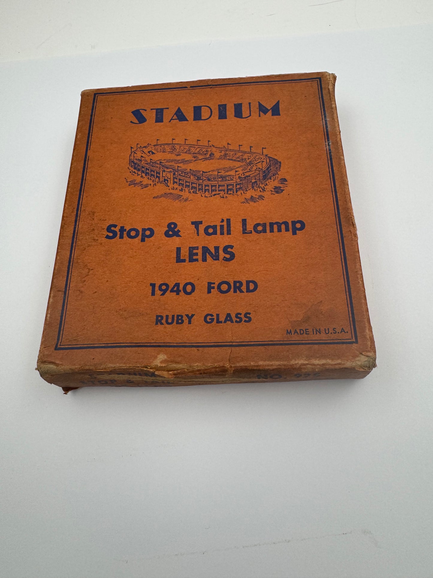Vintage Ford Stop Lamp Lens Stadium Box Original NOW