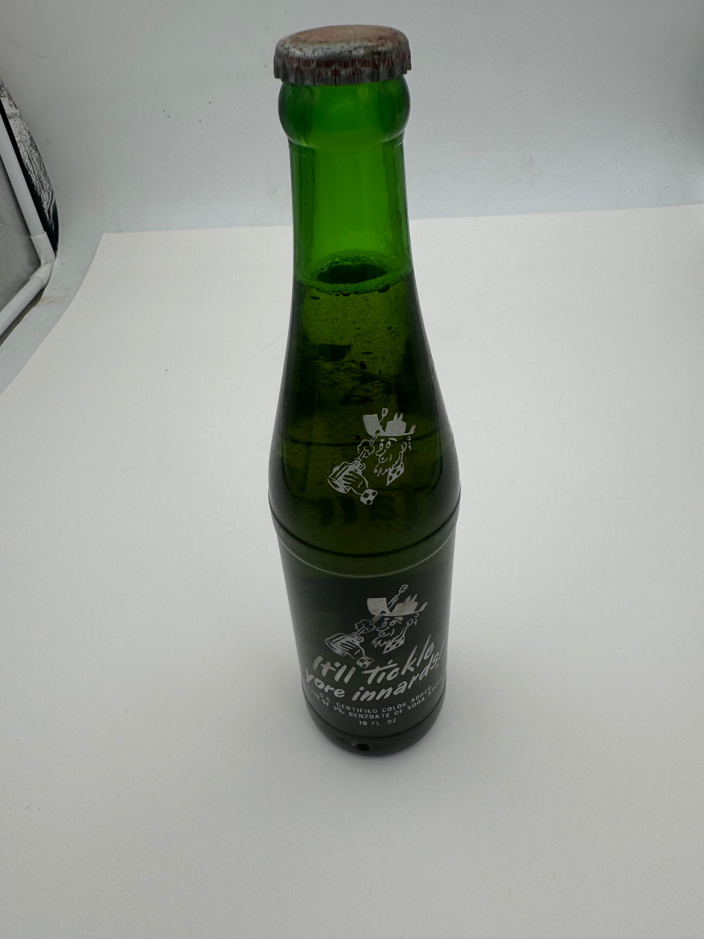 Vintage Mt Dew Bottle Full Capped Red Hillbilly