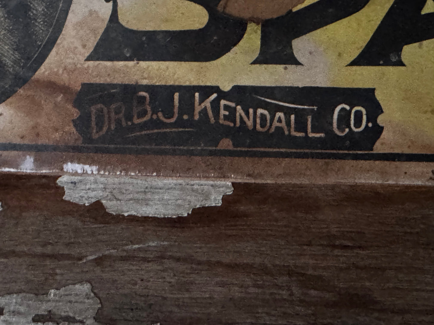 Vintage Kendall’s Sign Spavin Cure Paper