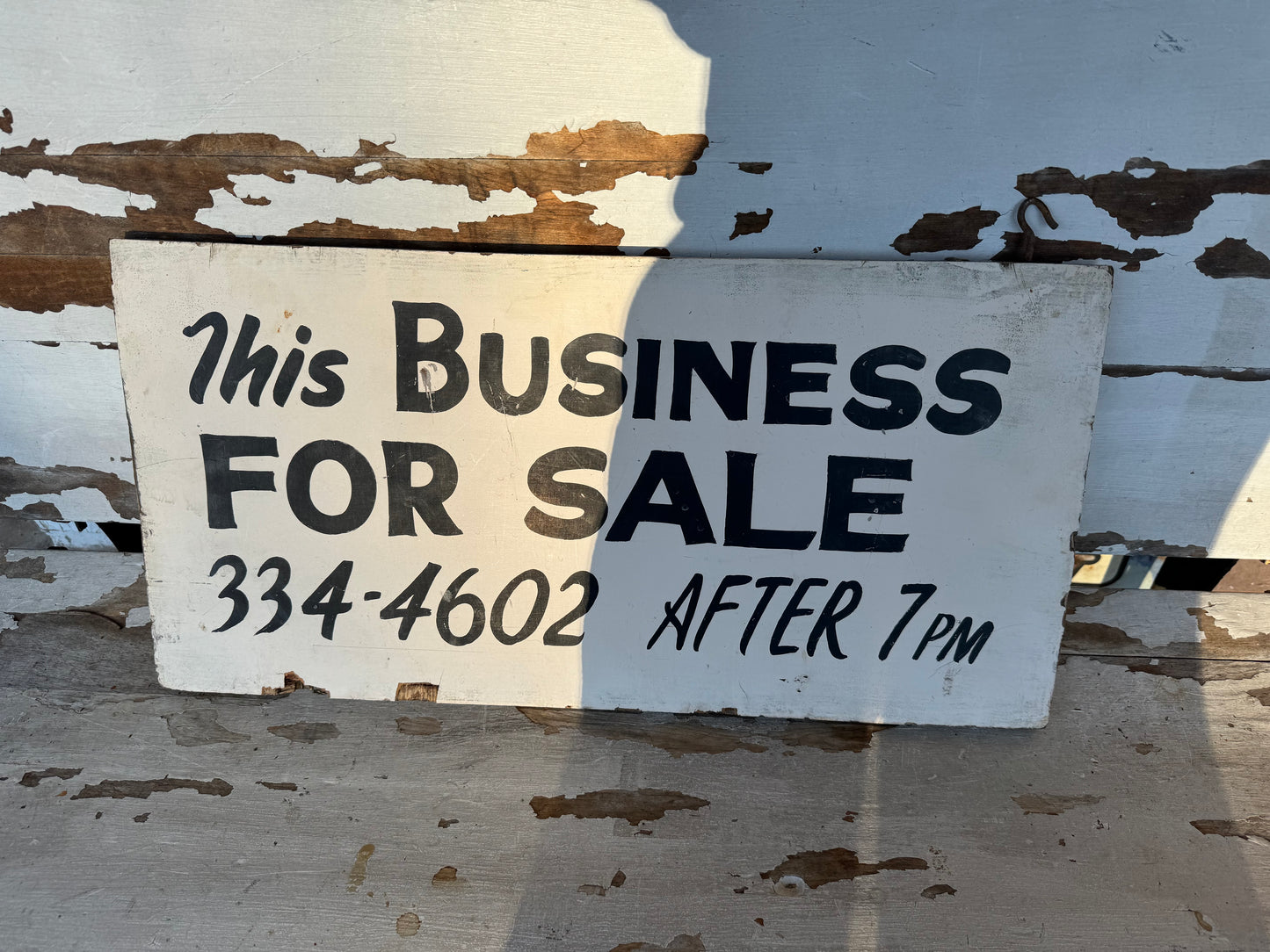 Vintage Wood Sign Business For Sale