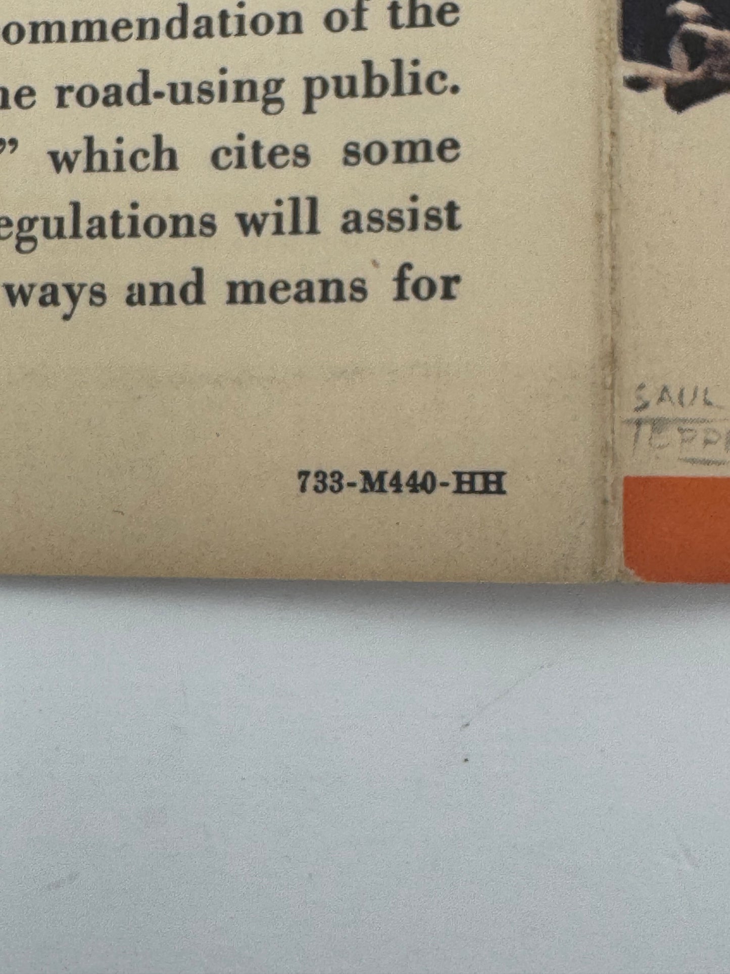 Vintage Gulf Oil Ohio Traffic Rules Police