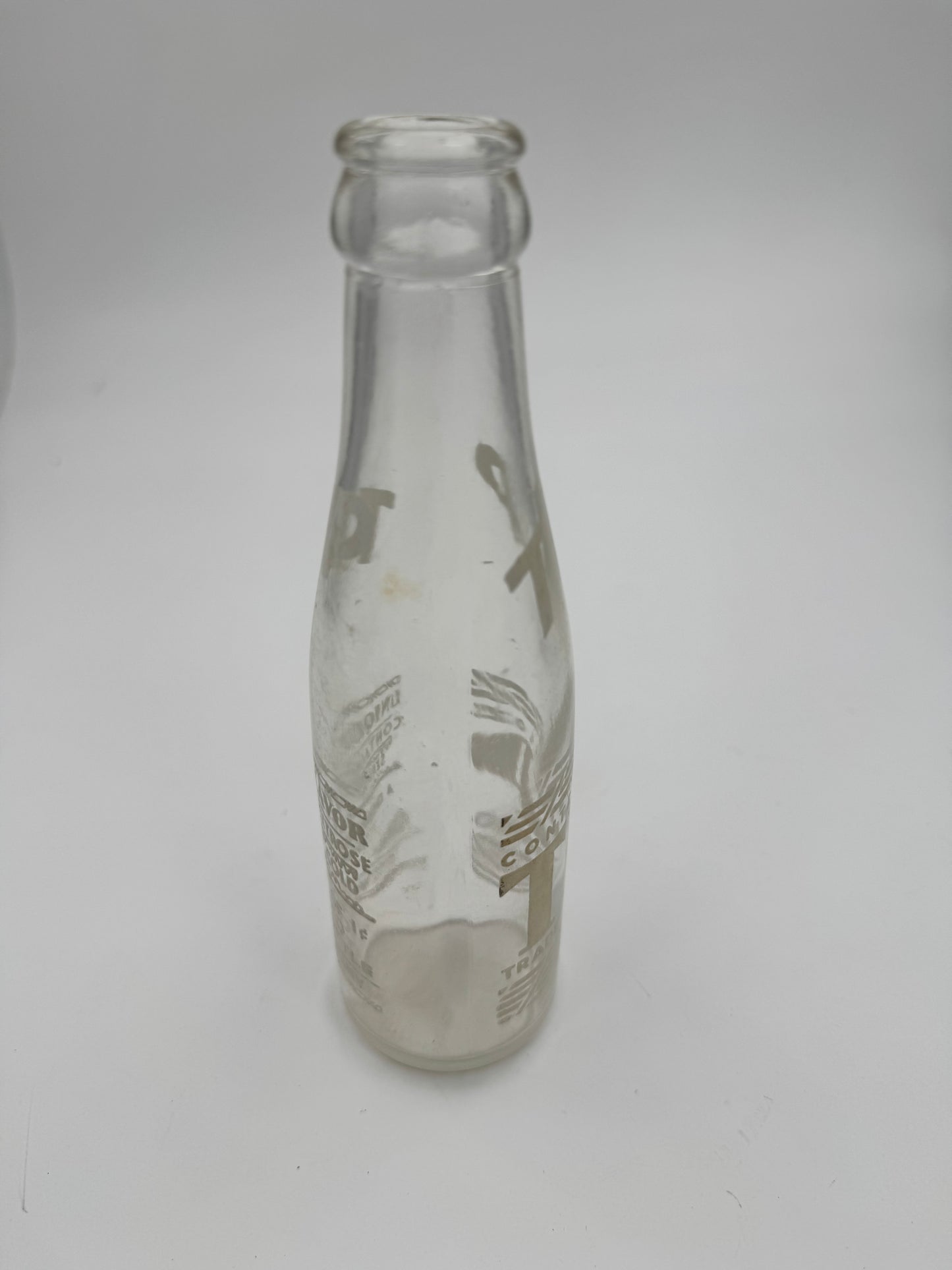 Vintage Tip Soda Bottle ACL 1 Cent Deposit
