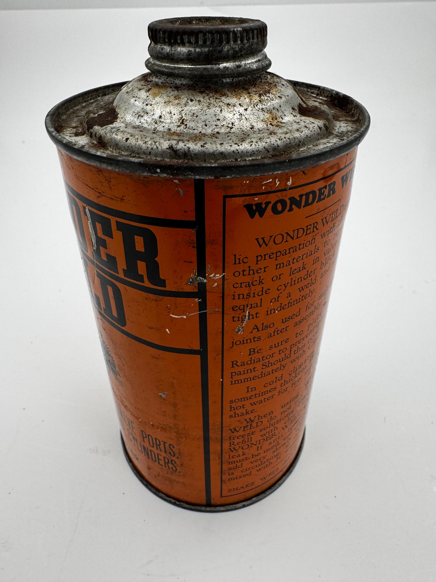 Vintage Car Engine Repair Can and Feature Match Pack