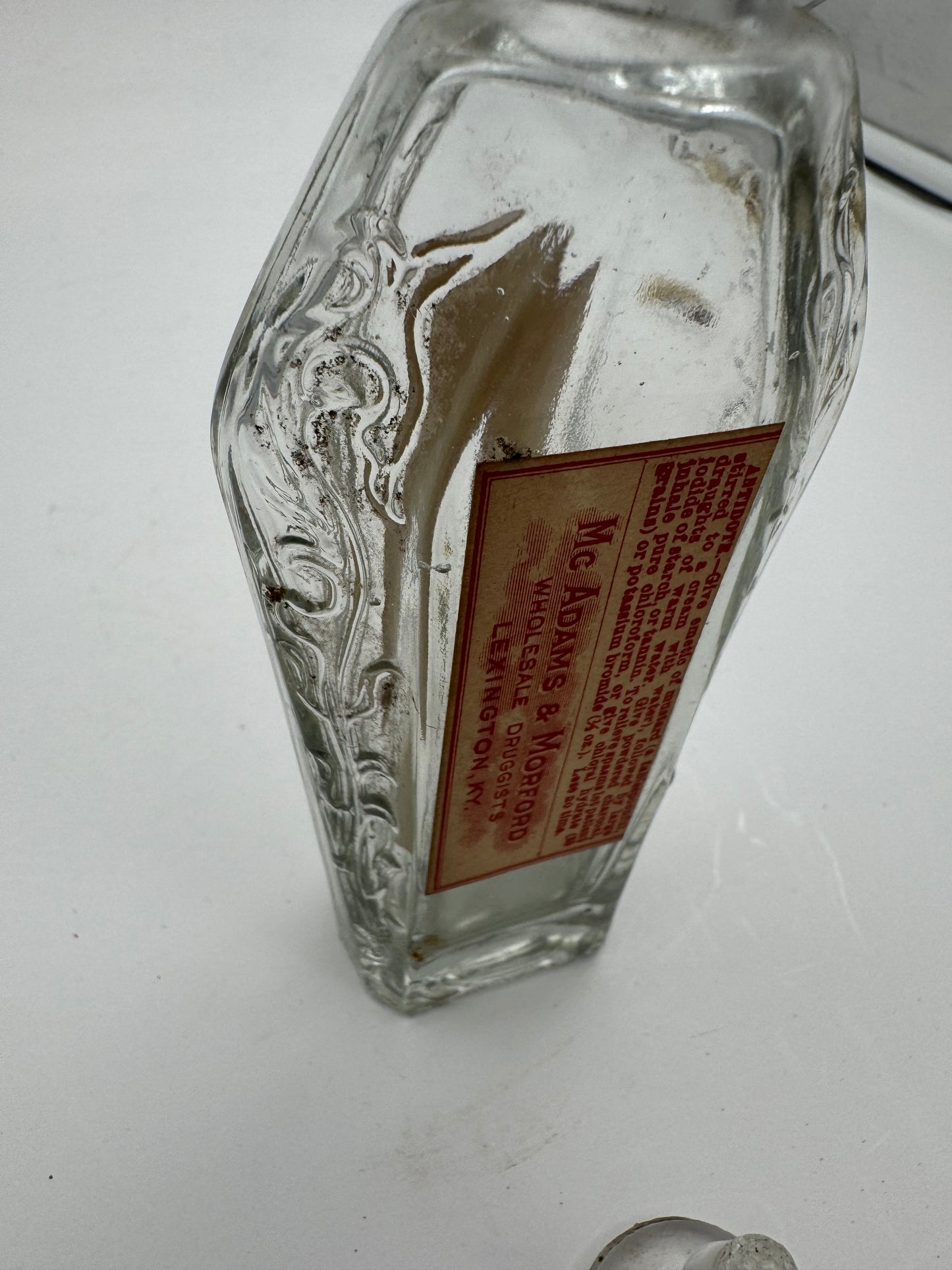Vintage Perfume Bottle With Poison Labels