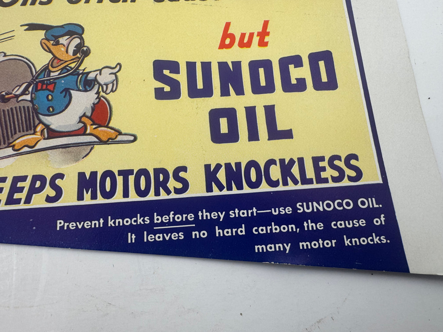 Vintage Sunoco Oil Ink Blotter NOS