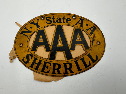 Vintage License Plate Topper Sherrill NY