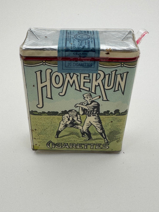 Vintage Home Run Cigarettes Pack Never Open 1966