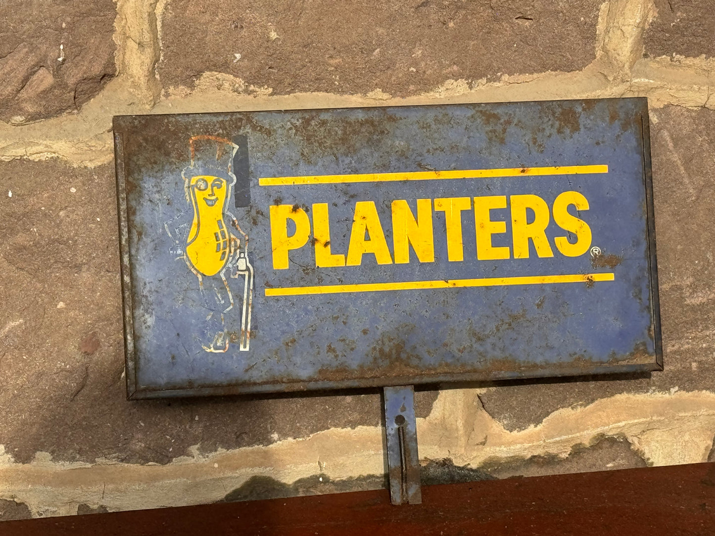 Vintage Planters Peanuts Sign Metal