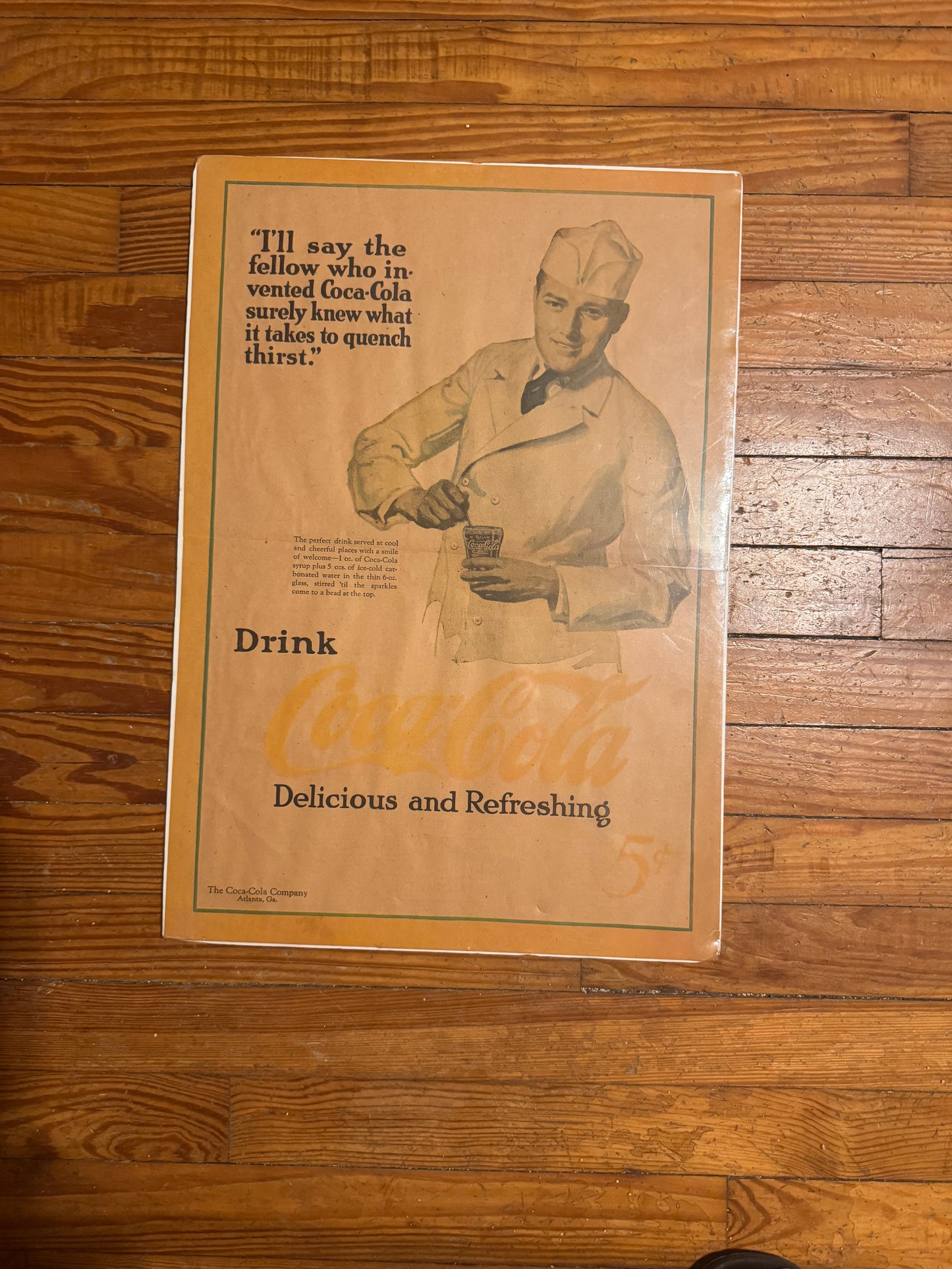 Vintage Coca Cola Ad 1923 Newspaper